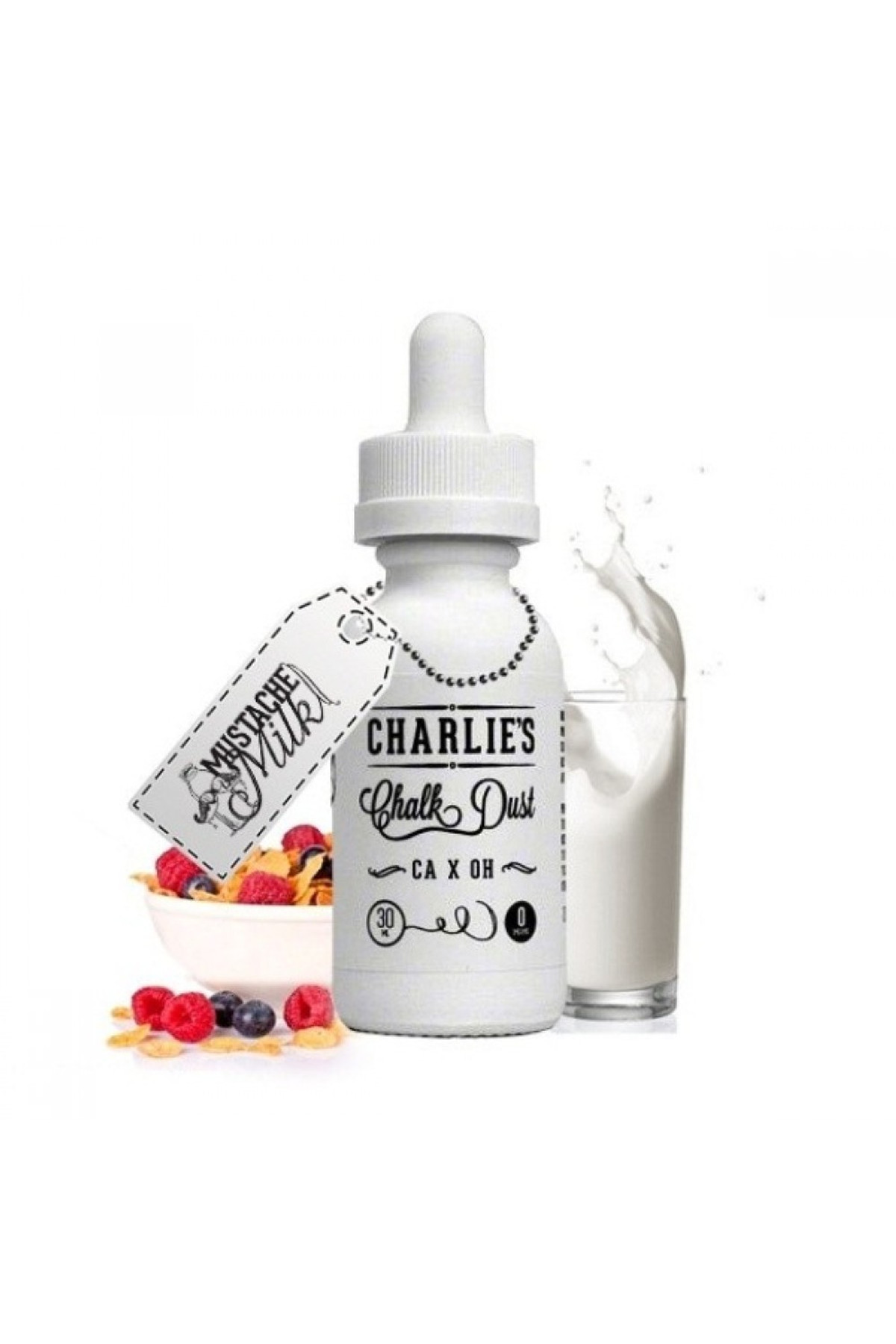 Charlie's Chalk Dust - Mustache Milk Premium Elektronik Sigara Likiti (30 ML)