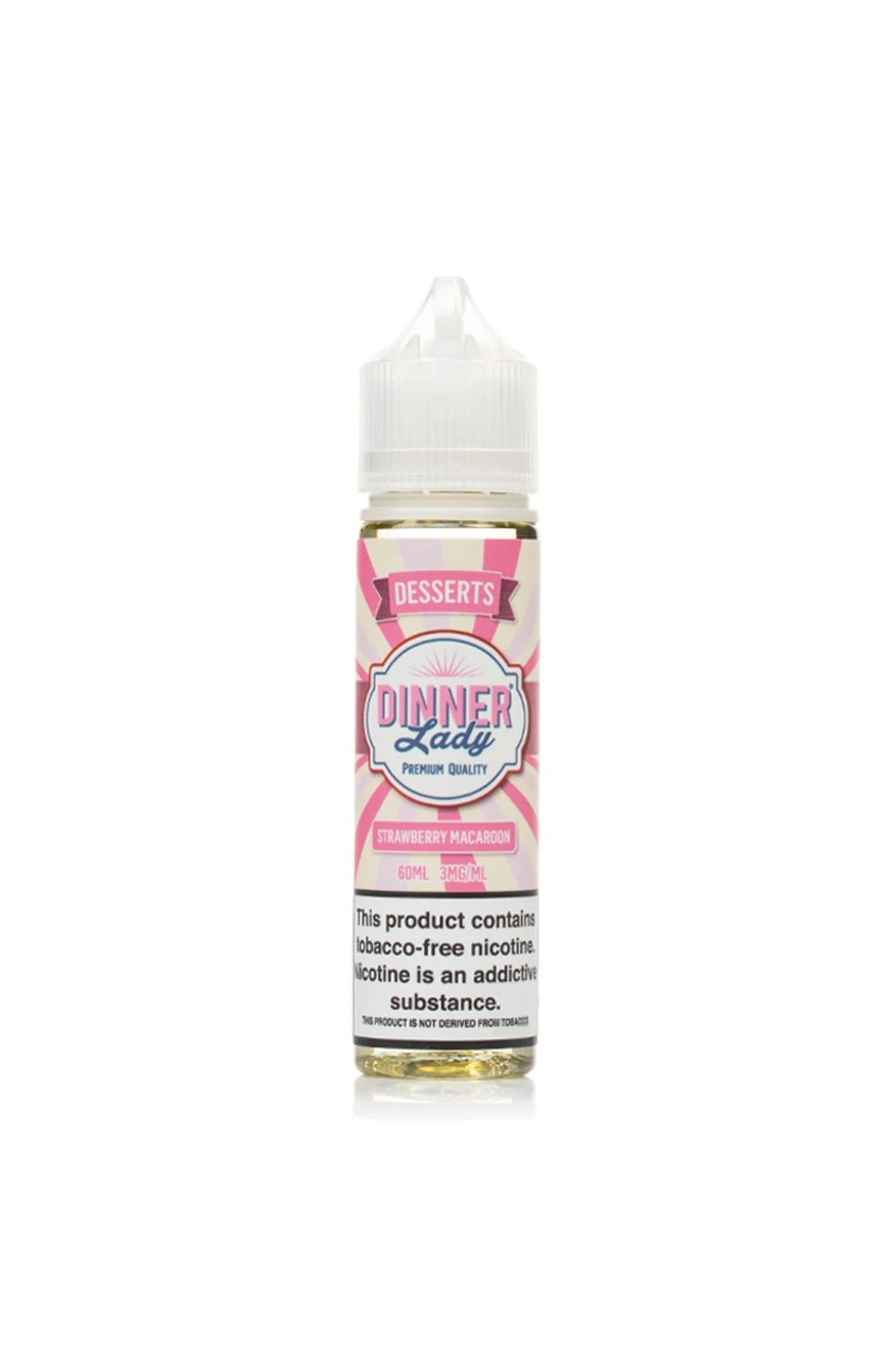 Dinner Lady - Strawberry Macaroon (60 ML) Likit