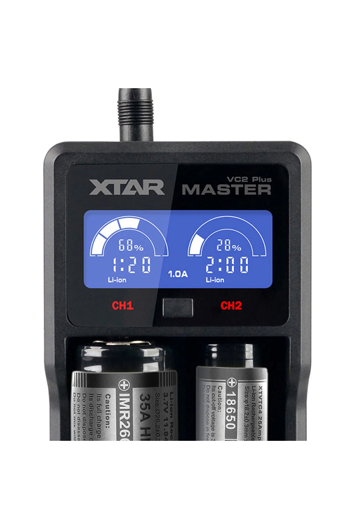 Xtar VC2 Universal Plus Master Li-ion Şarj Cihazı