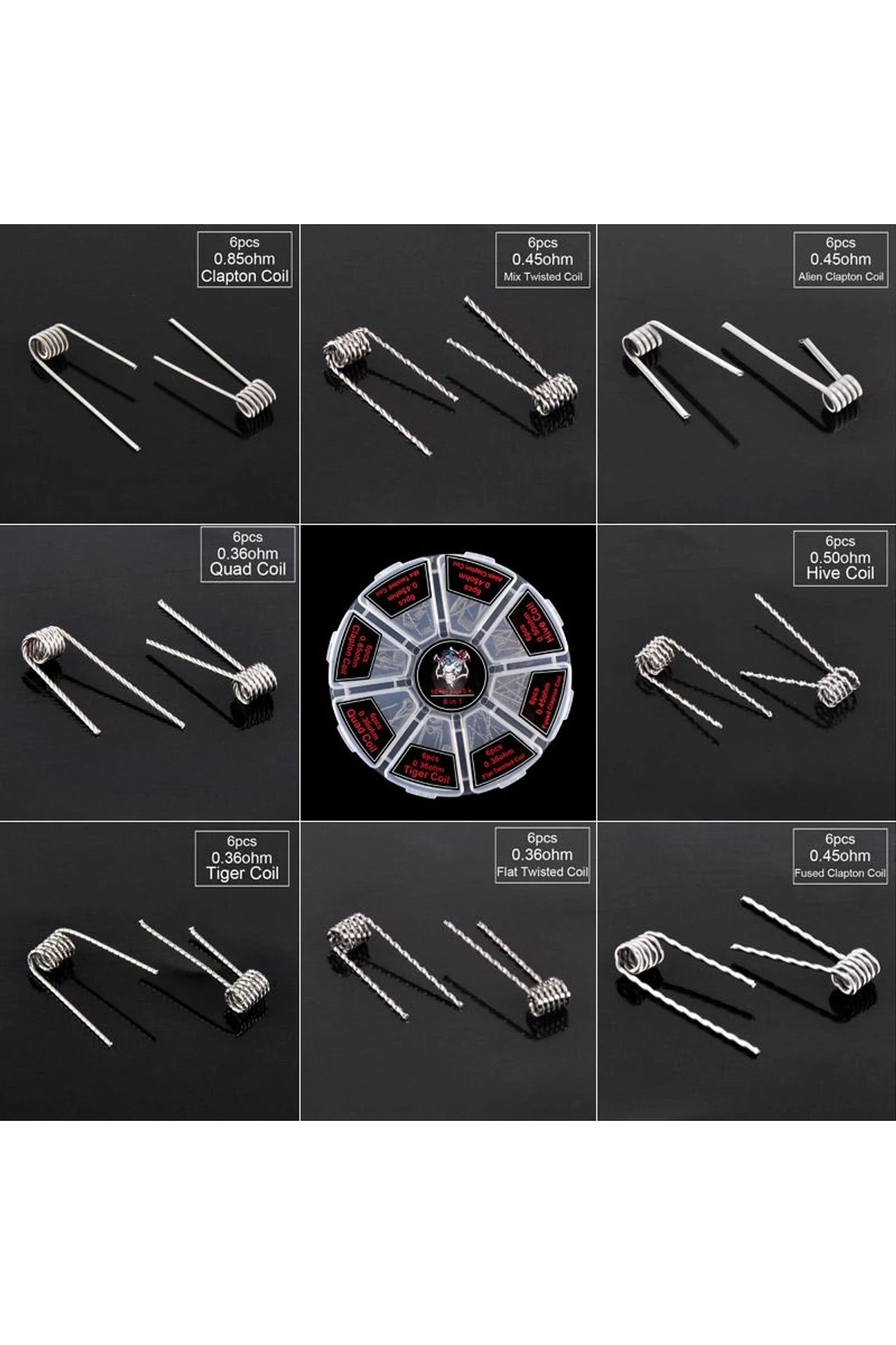 Demon Killer 8 in 1 Atomizer Sarım Teli Kutusu (48 Adet)