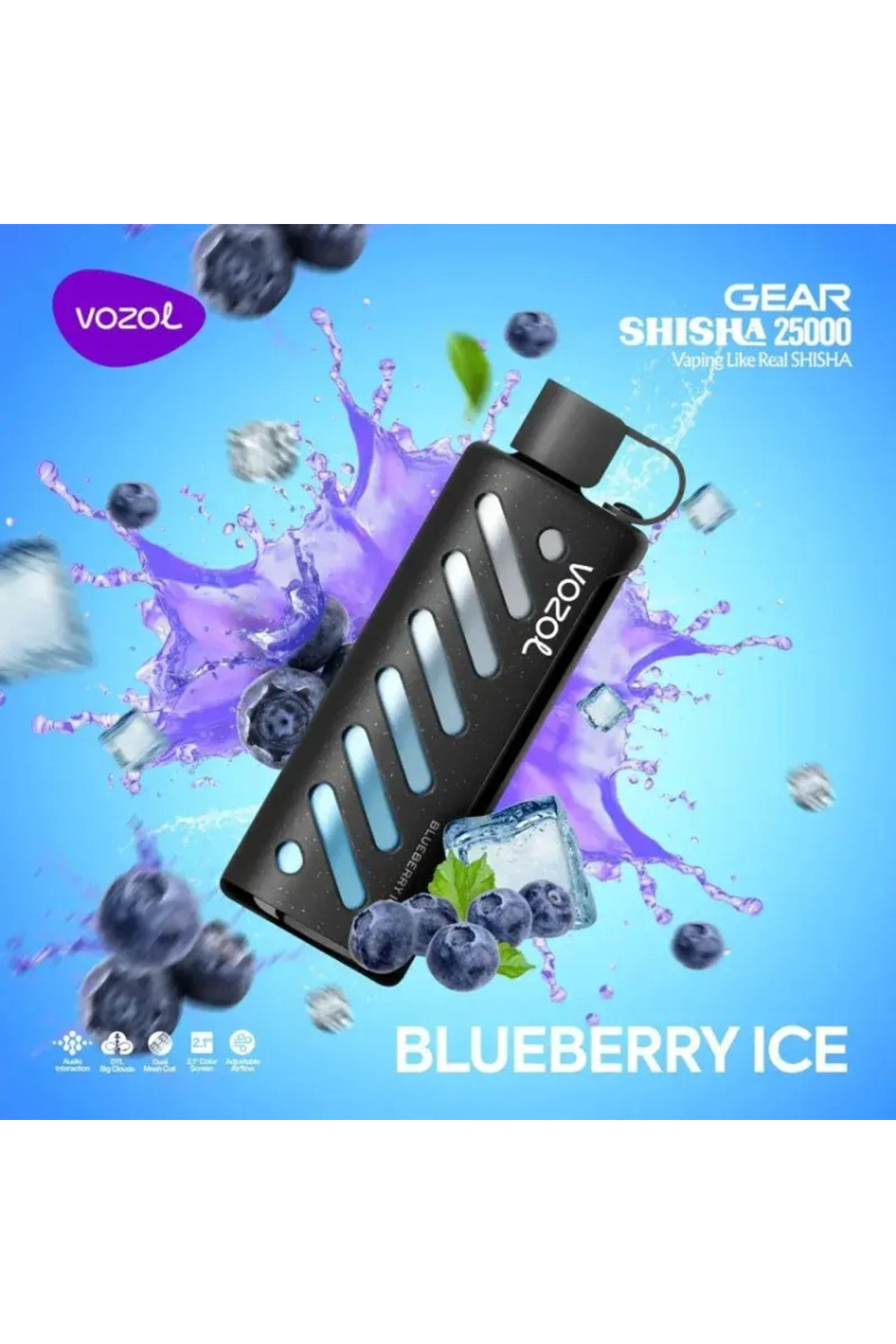 VOZOL GEAR 25000 Blueberry Ice