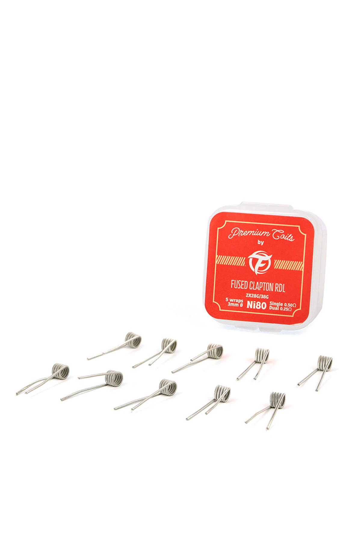 Fumytech Fused Clapton RDL Ni80 0.50oHm (10 Adet Hazır Tel)