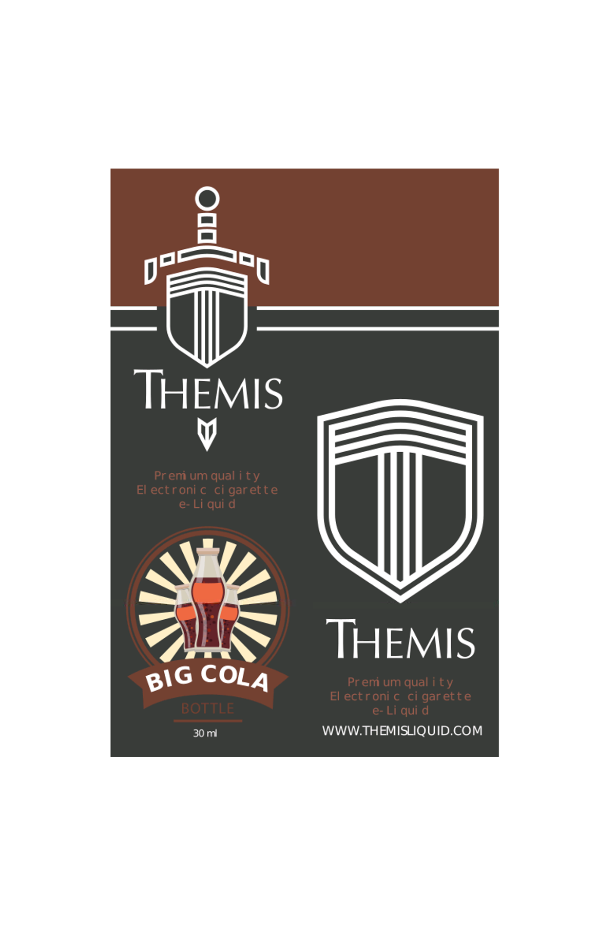 Themis Premium e-Liquid - Big Cola Bottle Elektronik Sigara Likiti (30 ml)