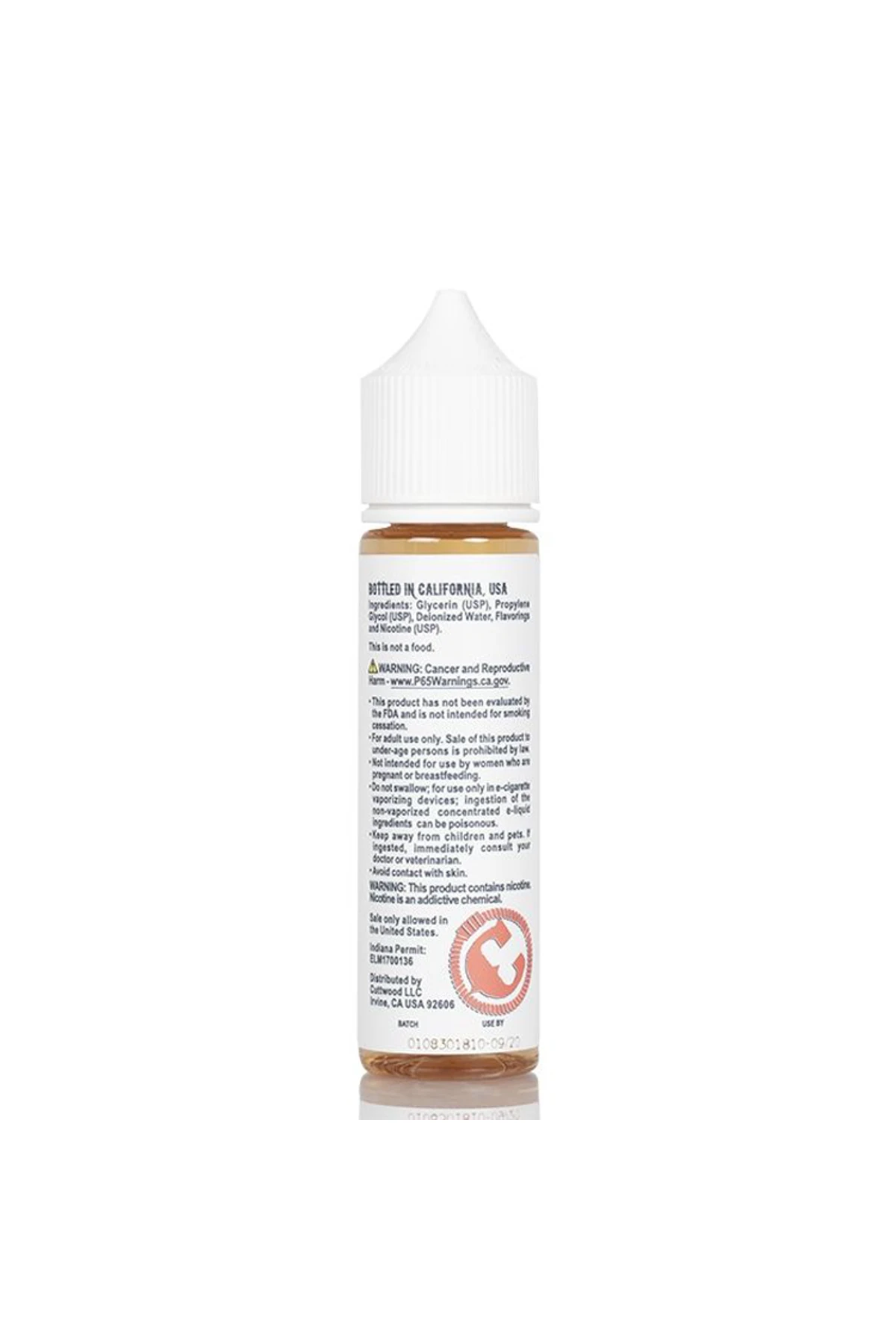 CuttWood Outrage Orange 60ML