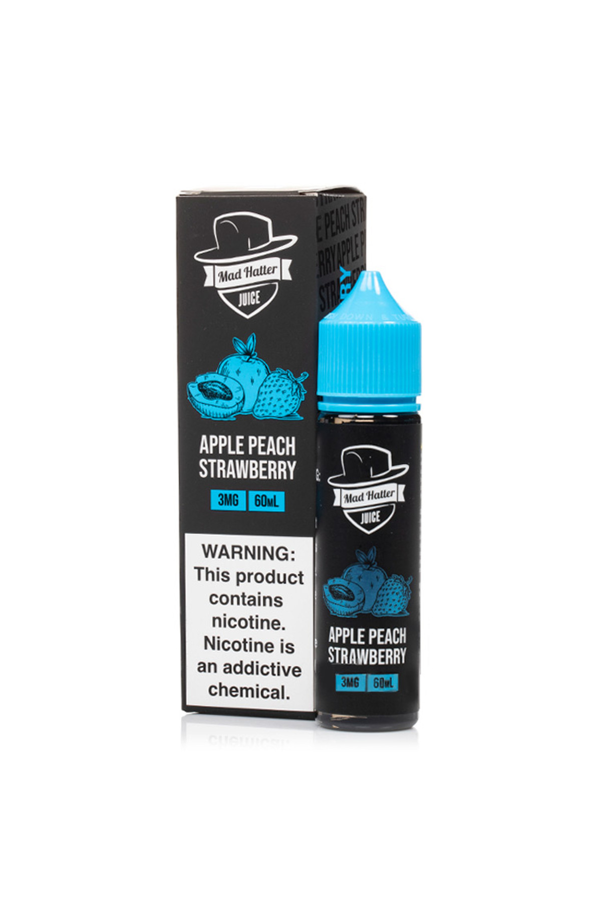 Mad Hatter Juice - Apple Peach Strawberry (60mL) Likit