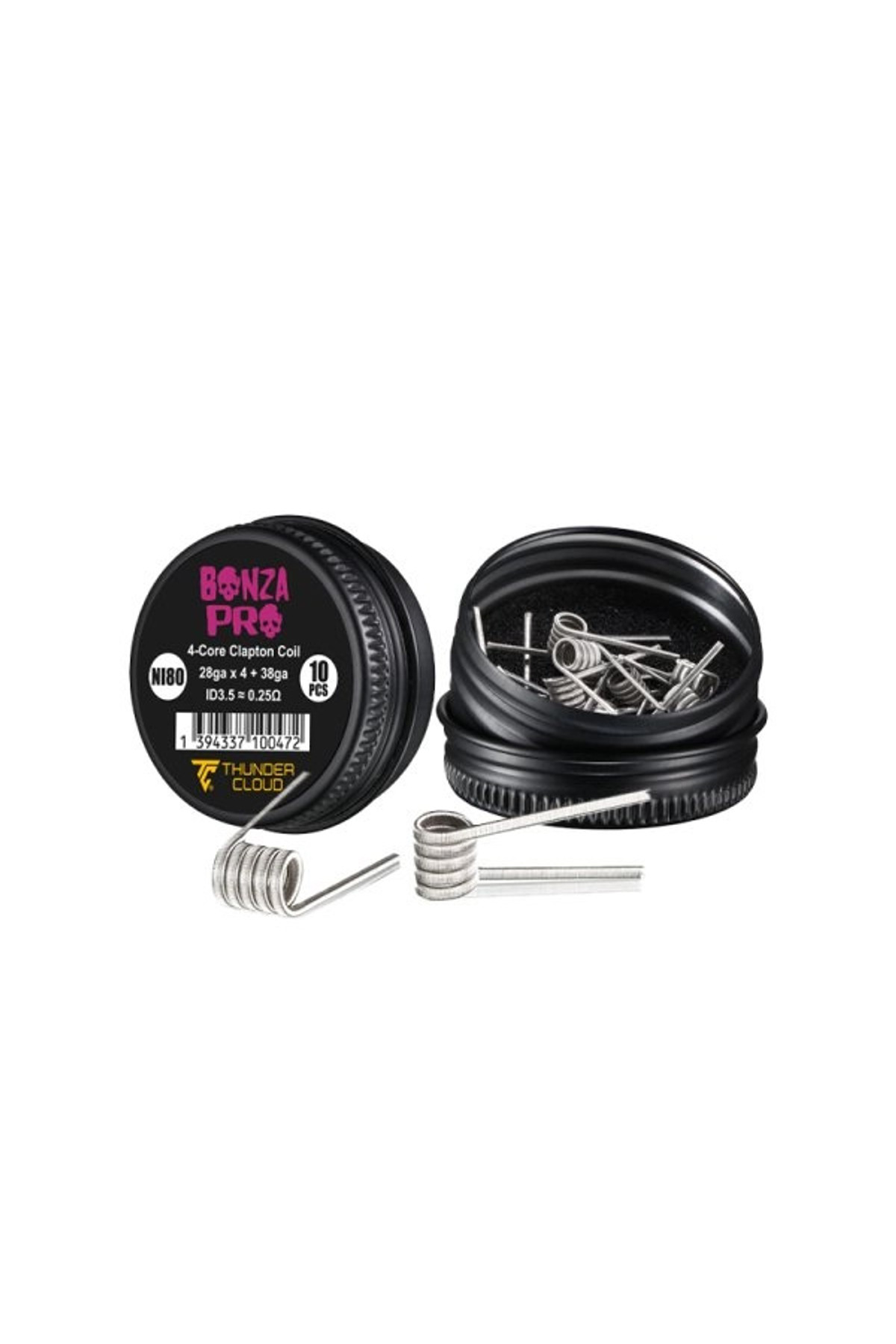 Thunder Cloud Bonza Pro Fused Clapton Ni80 (10 Adet Hazır Tel)