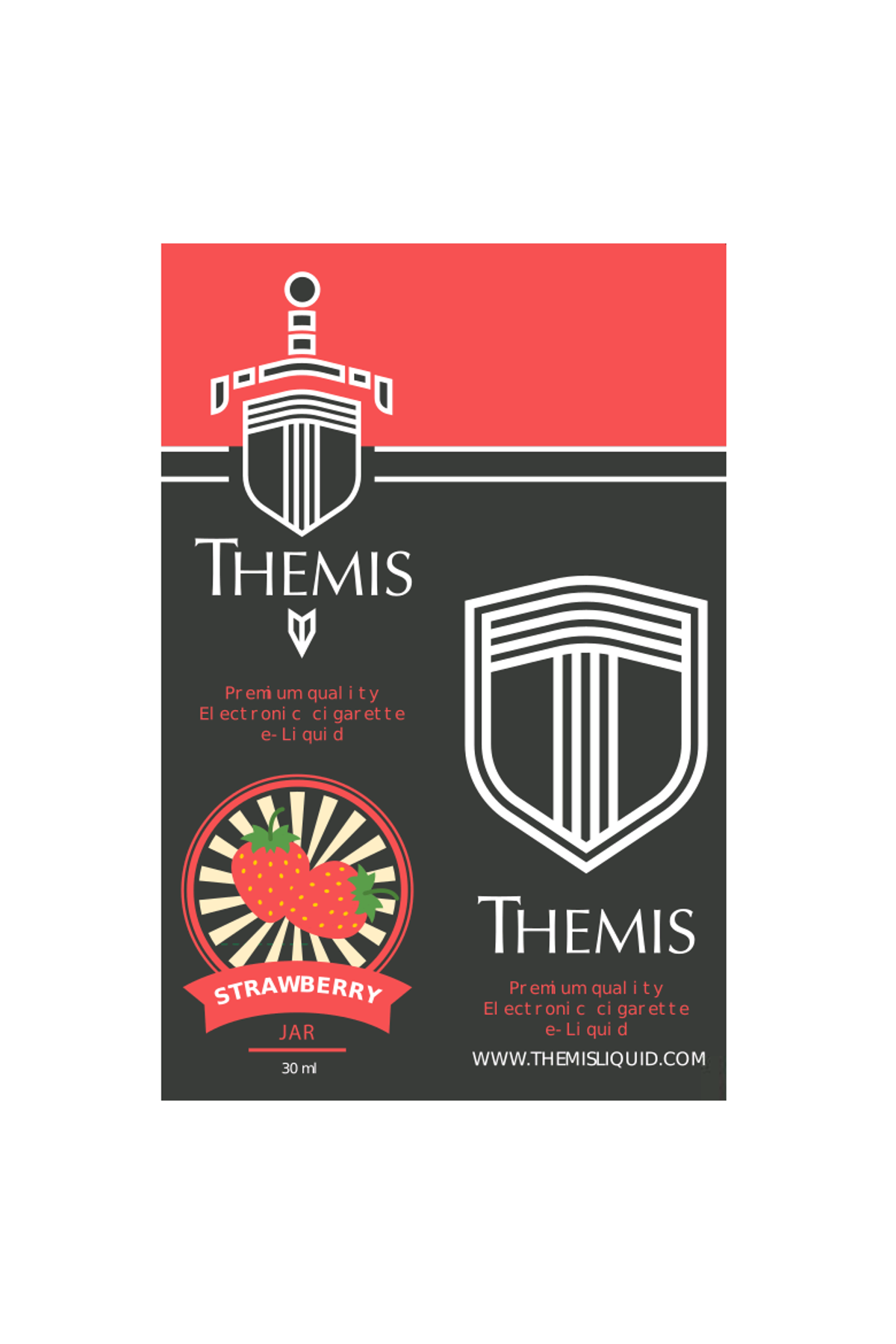 Themis Premium e-Liquid - Strawberry Jar Elektronik Sigara Likiti (30 ml)