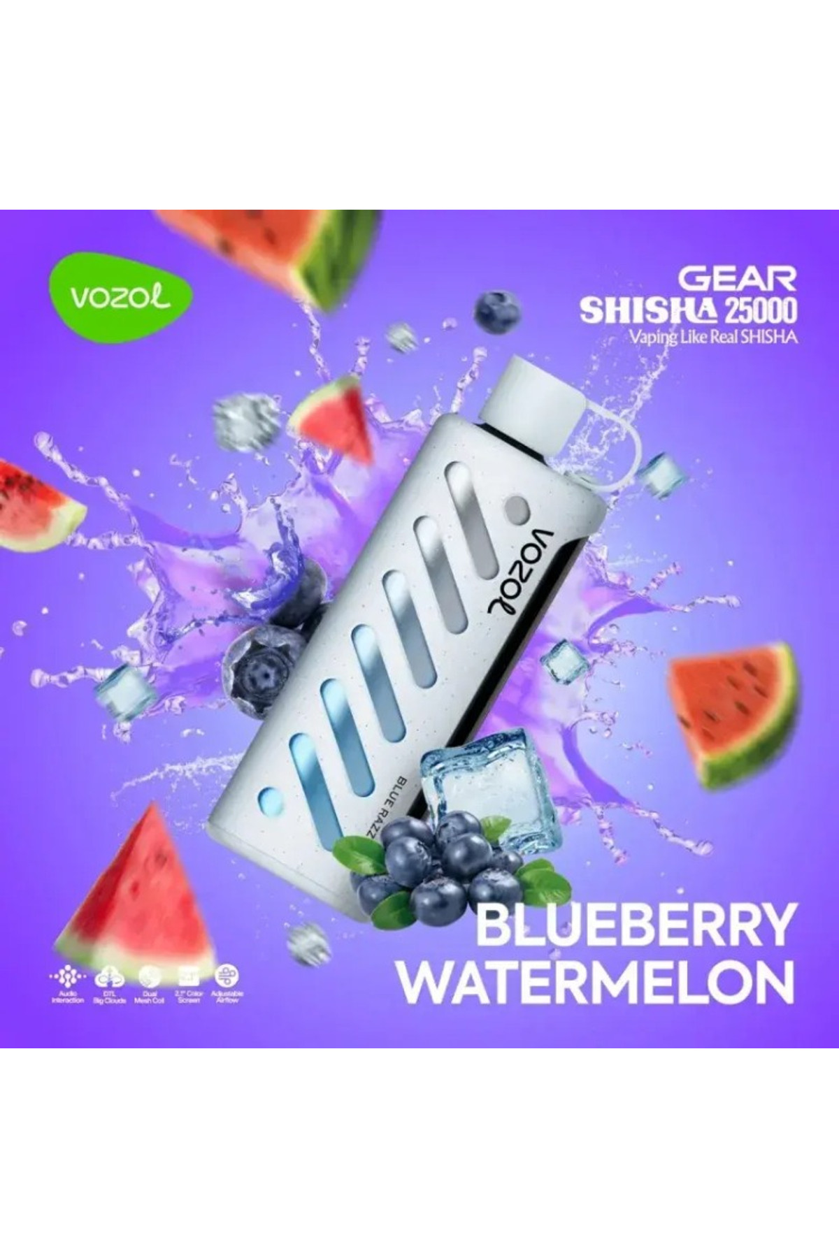 VOZOL GEAR 25000 Blueberry Watermelon