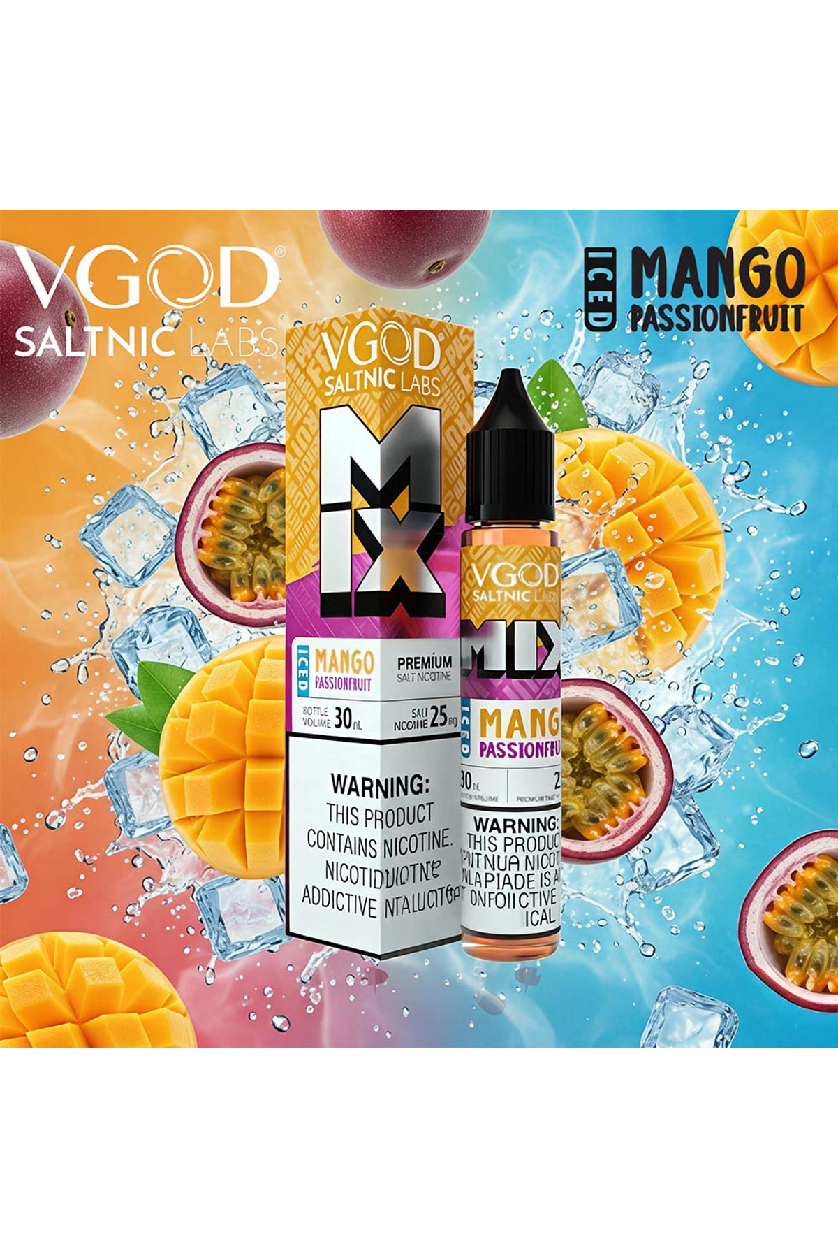 VGOD SaltNic - Mango Passionfruit Mix Iced (30ML)