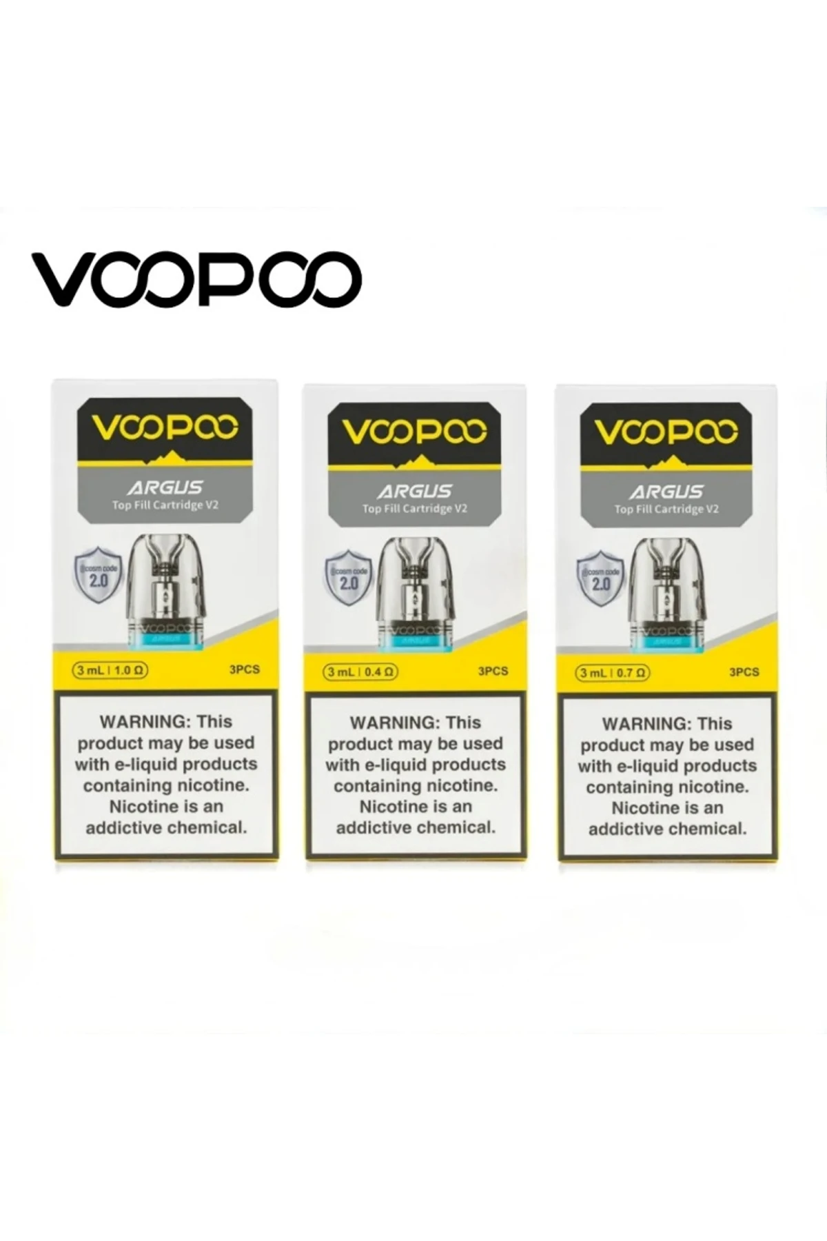 VOOPOO Argus Pod Kartuş (3 Adet)