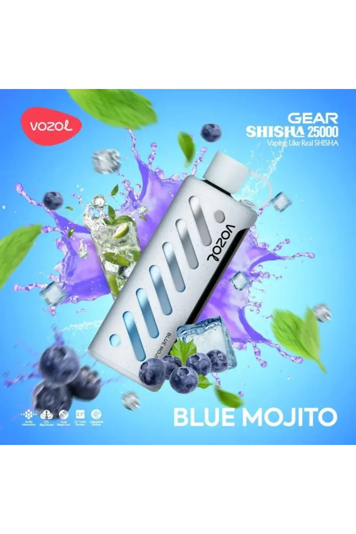VOZOL GEAR 25000 Blue Mojito
