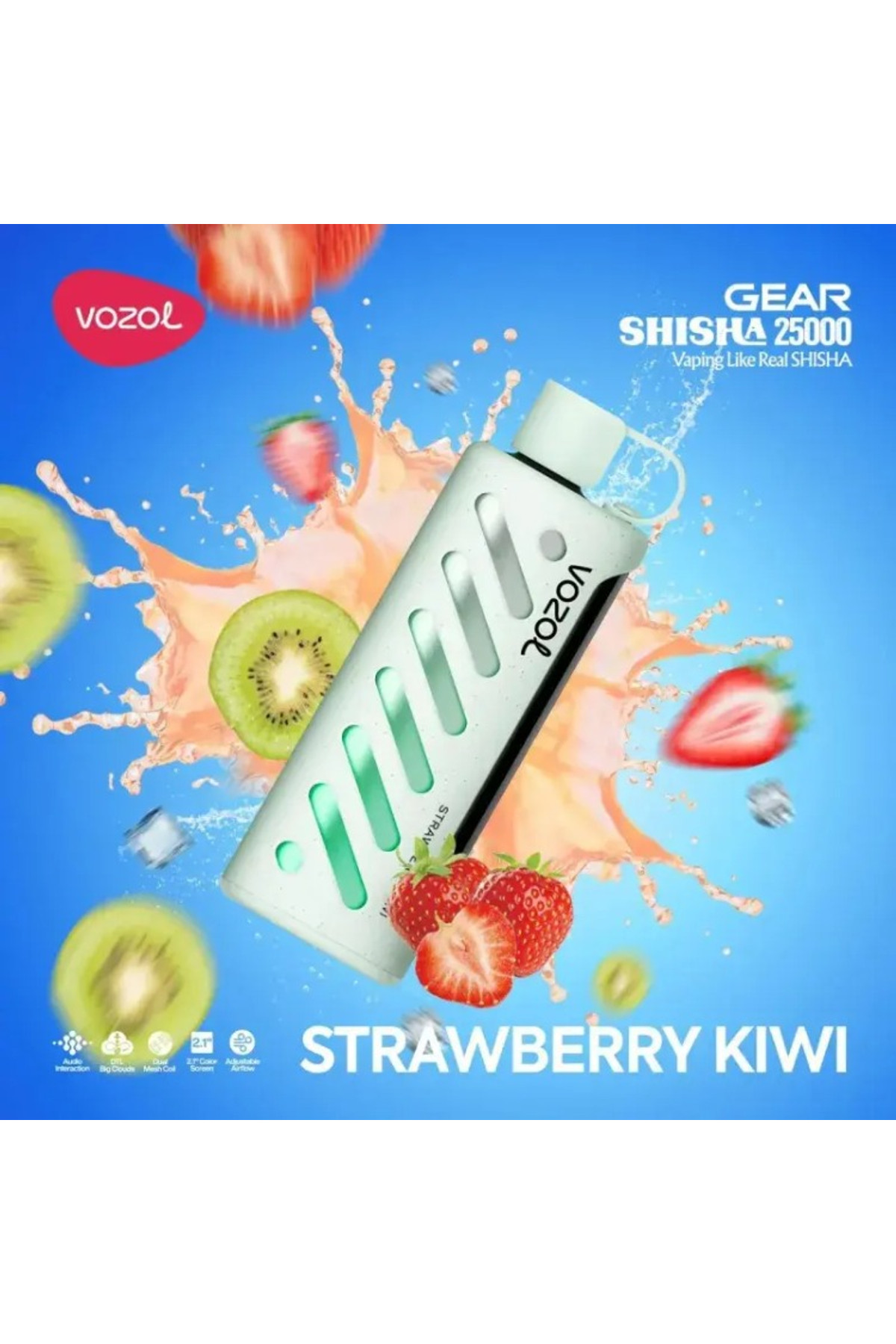 VOZOL GEAR 25000 Strawberry Kiwi