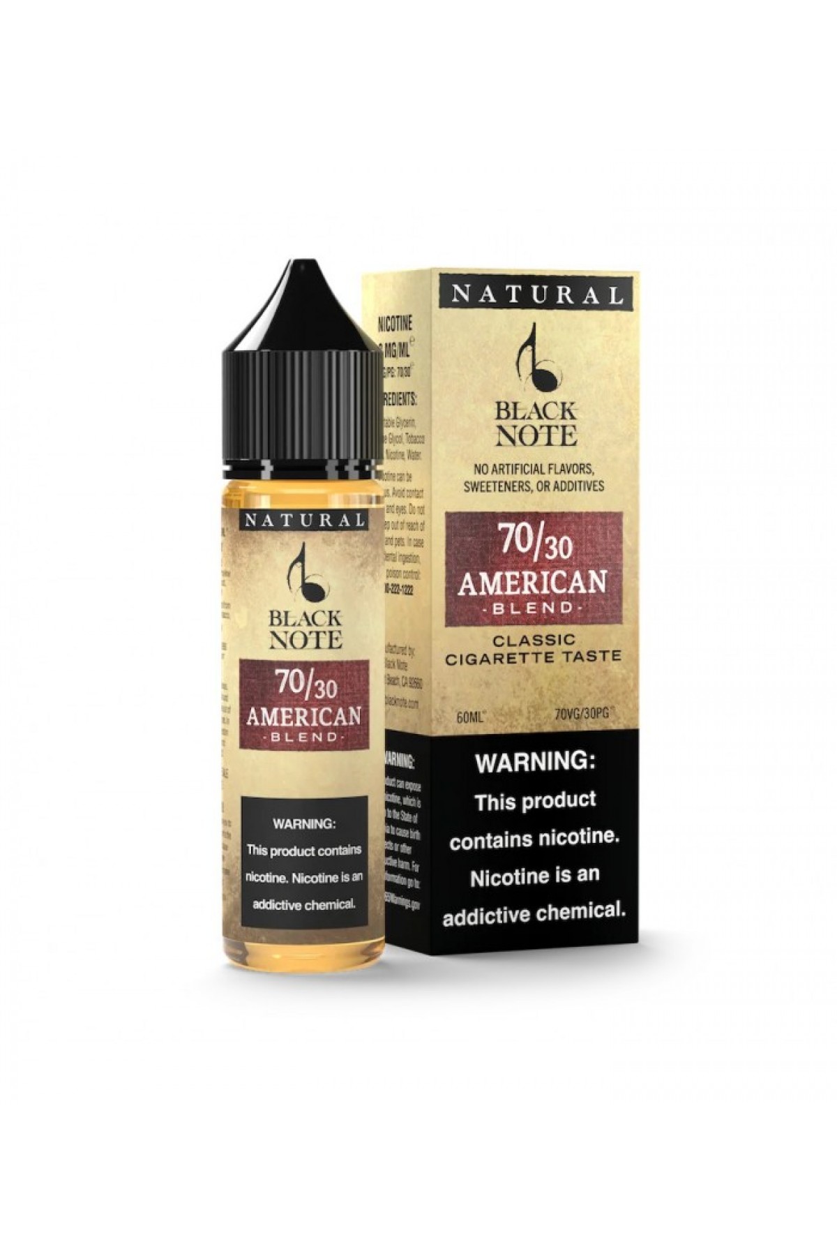 Black Note American Blend Premium Likit 60ML (Amerikan Tütünü) Black Note American Blend Premium Likit 60ML (Amerikan Tütünü)