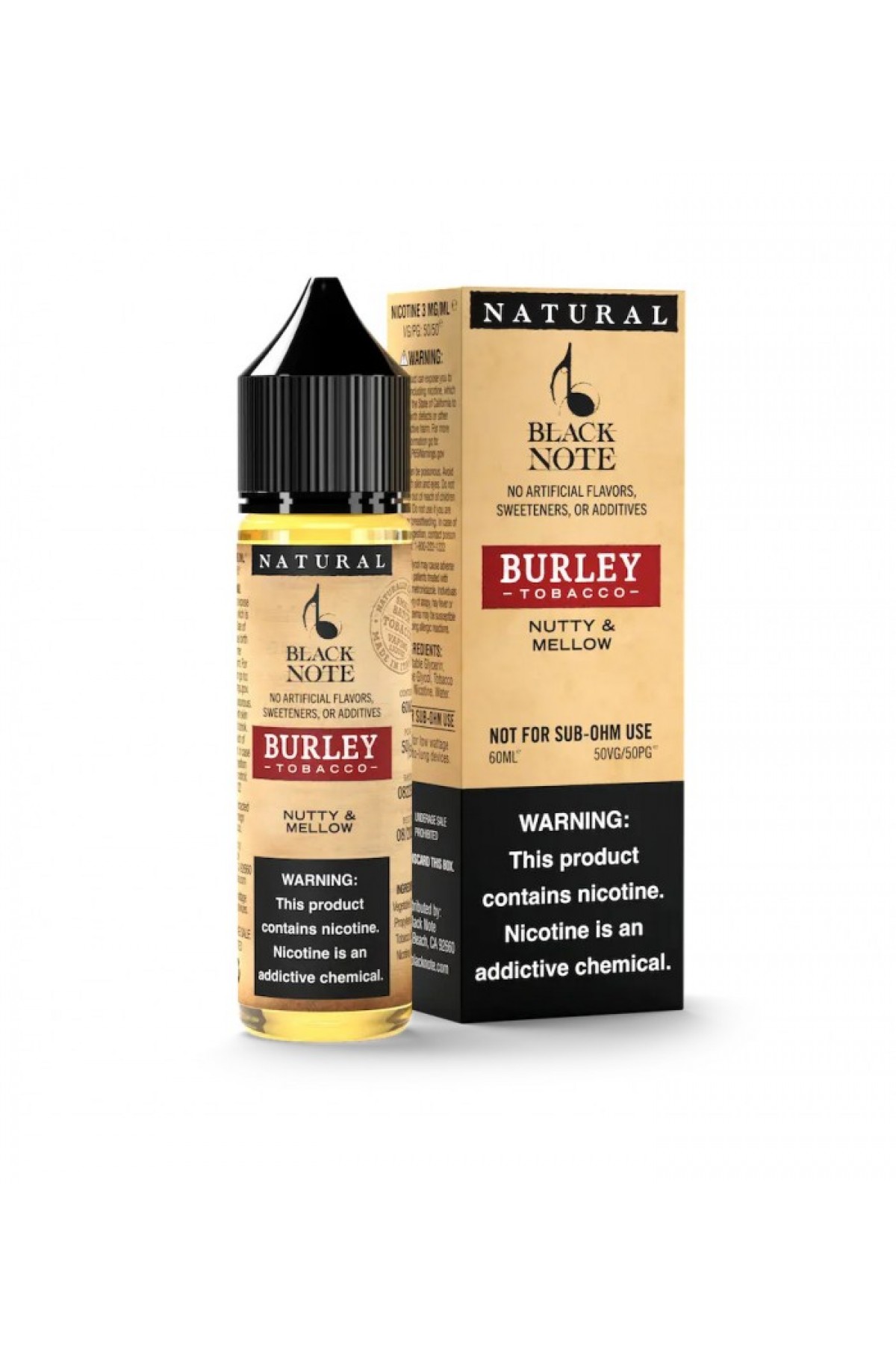 Black Note Burley Tobacco Premium Likit 60ML (Cevizli Tütün) Black Note Burley Tobacco Premium Likit 60ML (Cevizli Tütün)