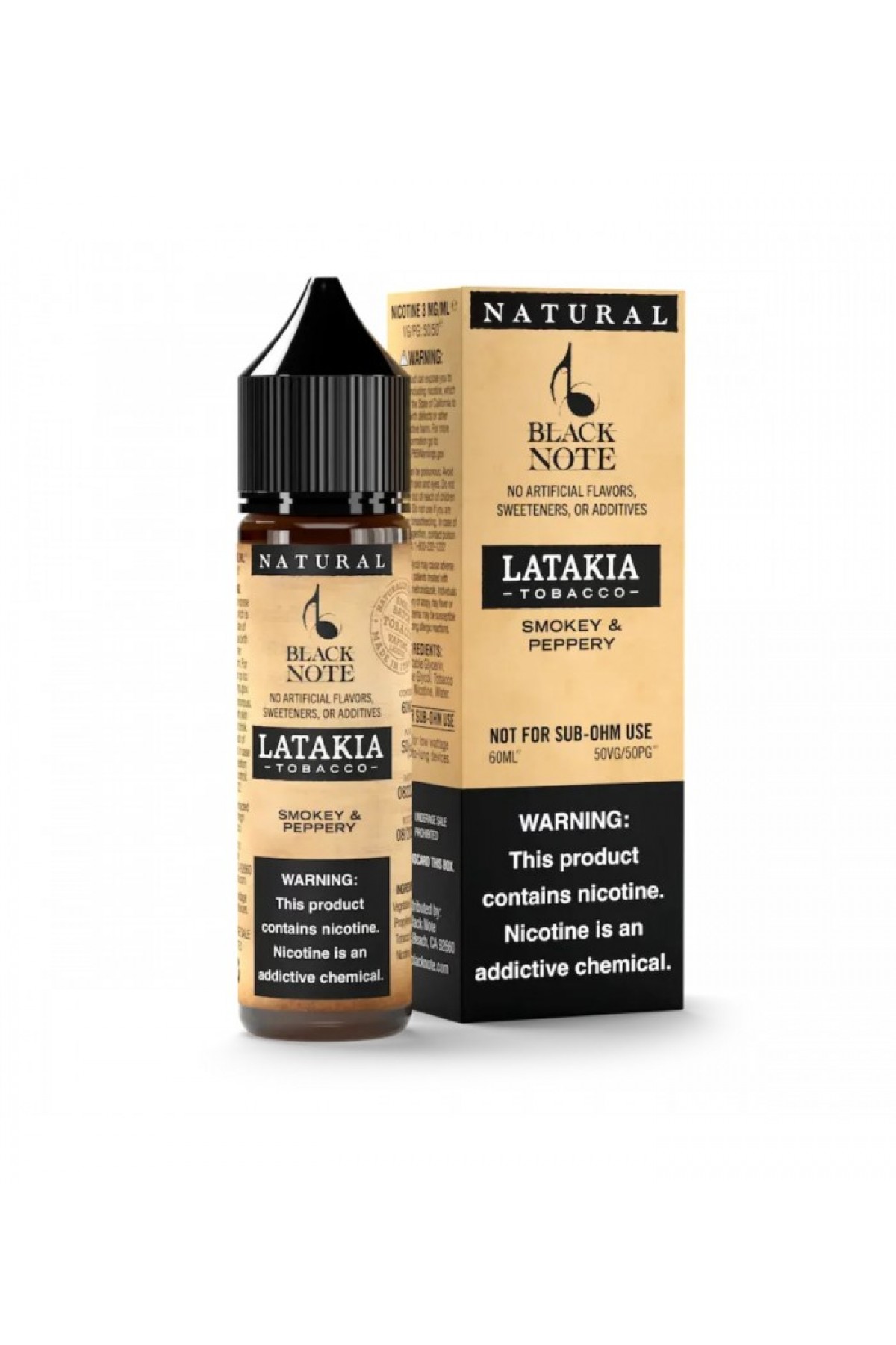 Black Note Latakia Tobacco Premium Likit 60ML (Lazkiye Tütünü)