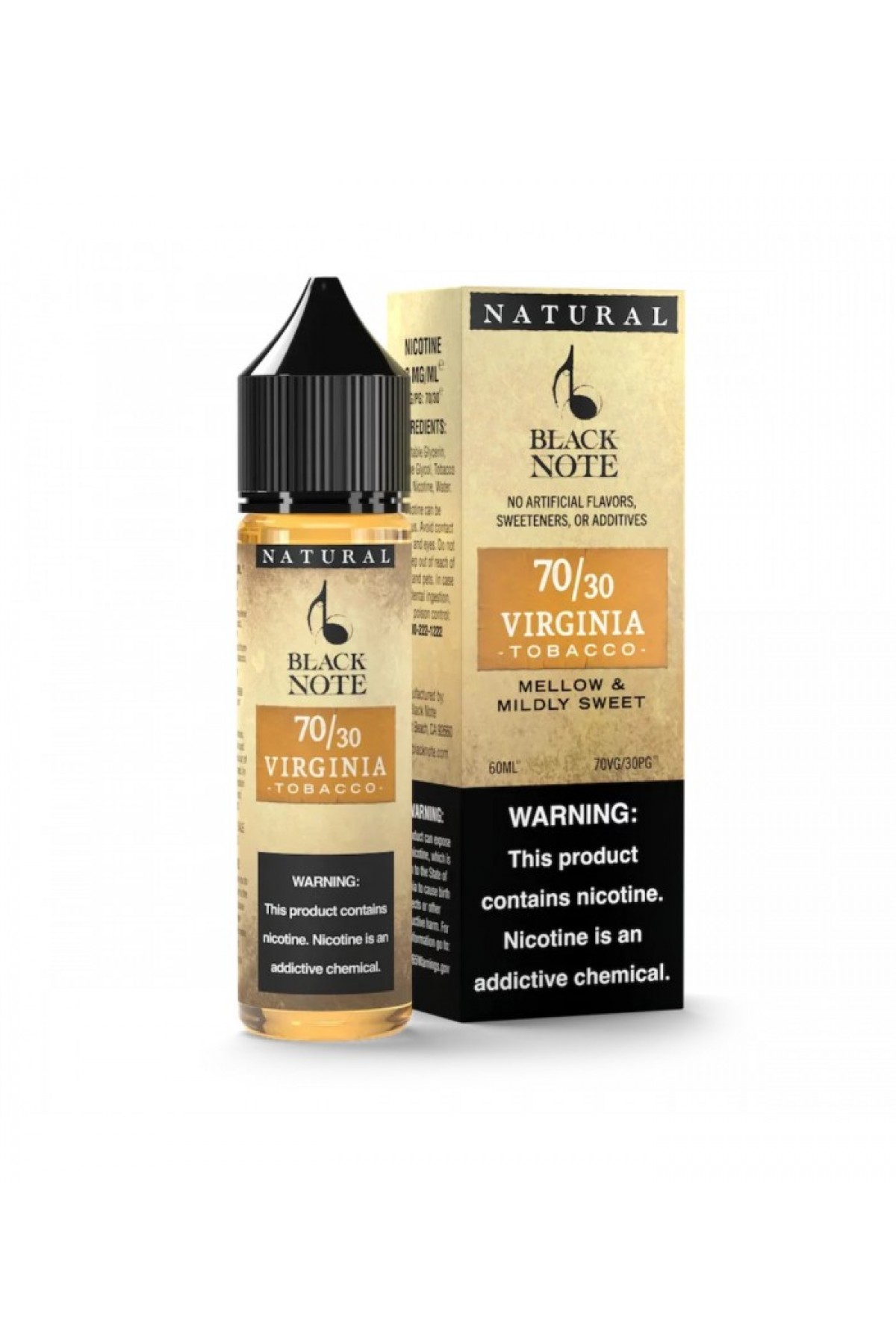 Black Note Virginia Tobacco Premium Likit 60ML (Tatlı Tütün)