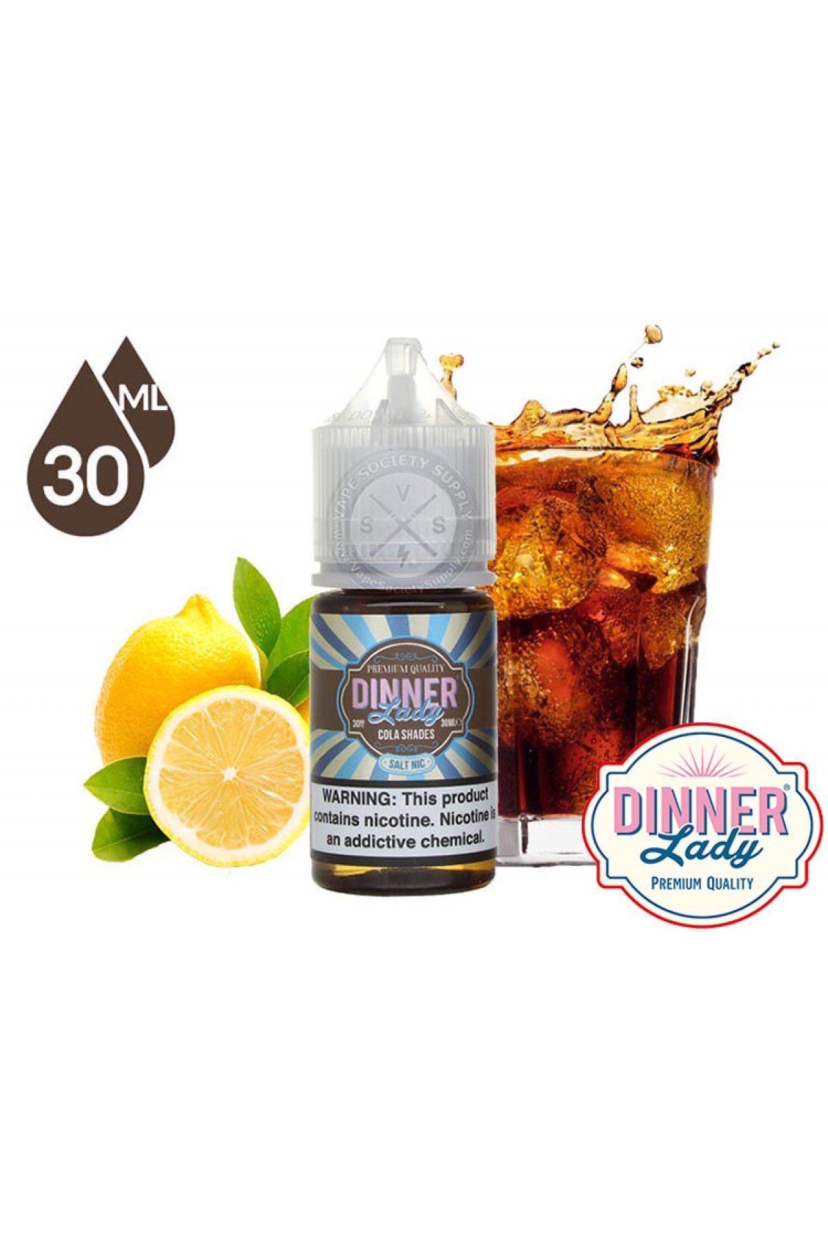 Dinner Lady Cola Shades Salt Likit 30ML (Buzlu Kola) Dinner Lady Cola Shades Salt Likit 30ML (Buzlu Kola)