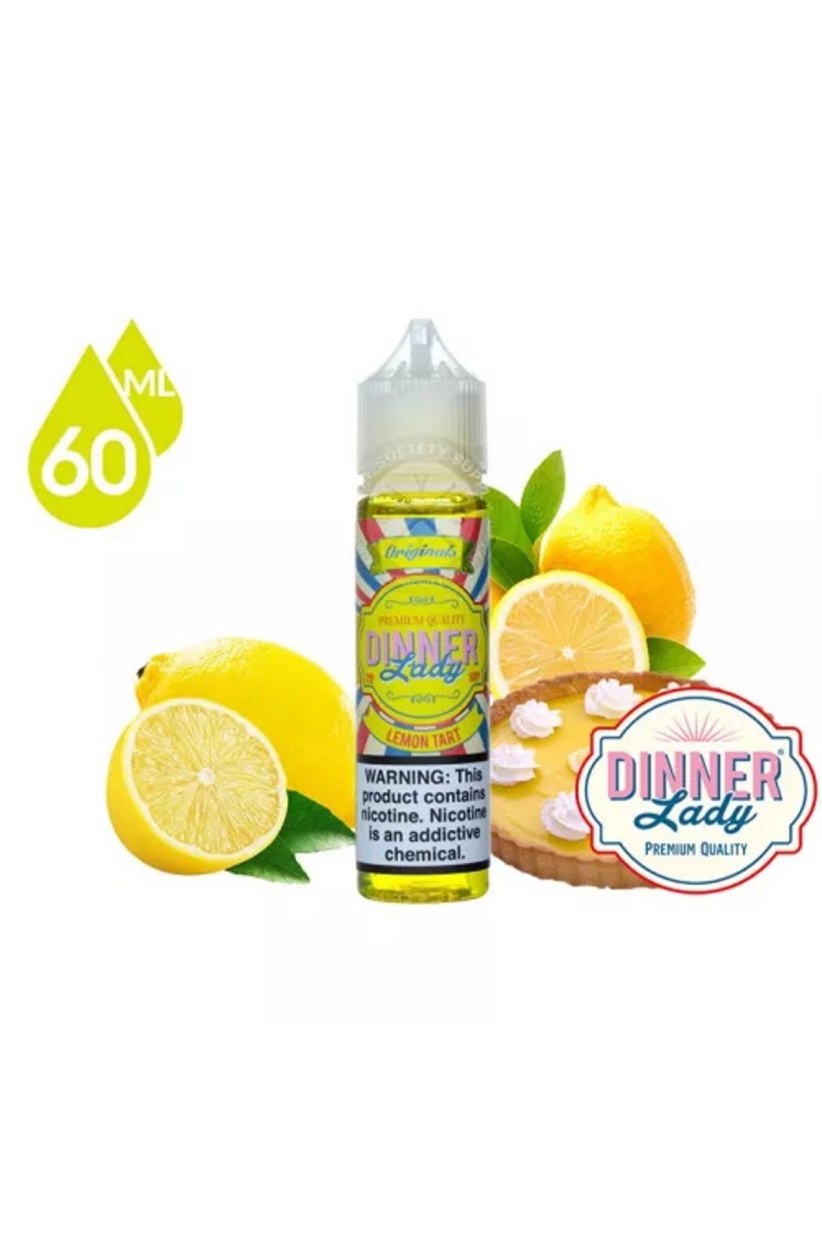 Dinner Lady - Lemon Tart 60ML (Limon, Bisküvi, Krema, Muhallebi) Dinner Lady - Lemon Tart 60ML (Limon, Bisküvi, Krema, Muhallebi)