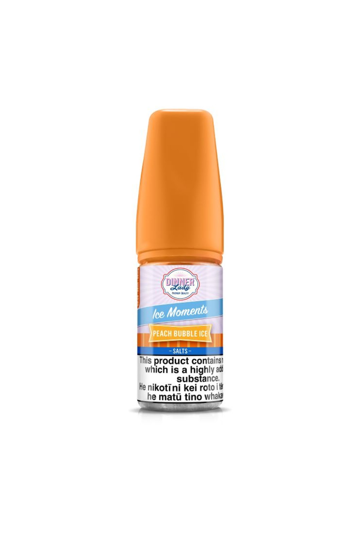 Dinner Lady Peach Bubble Ice Salt Likit 30ML (Şeftalili Sakız, Mentol) Dinner Lady Peach Bubble Ice Salt Likit 30ML (Şeftalili Sakız, Mentol)