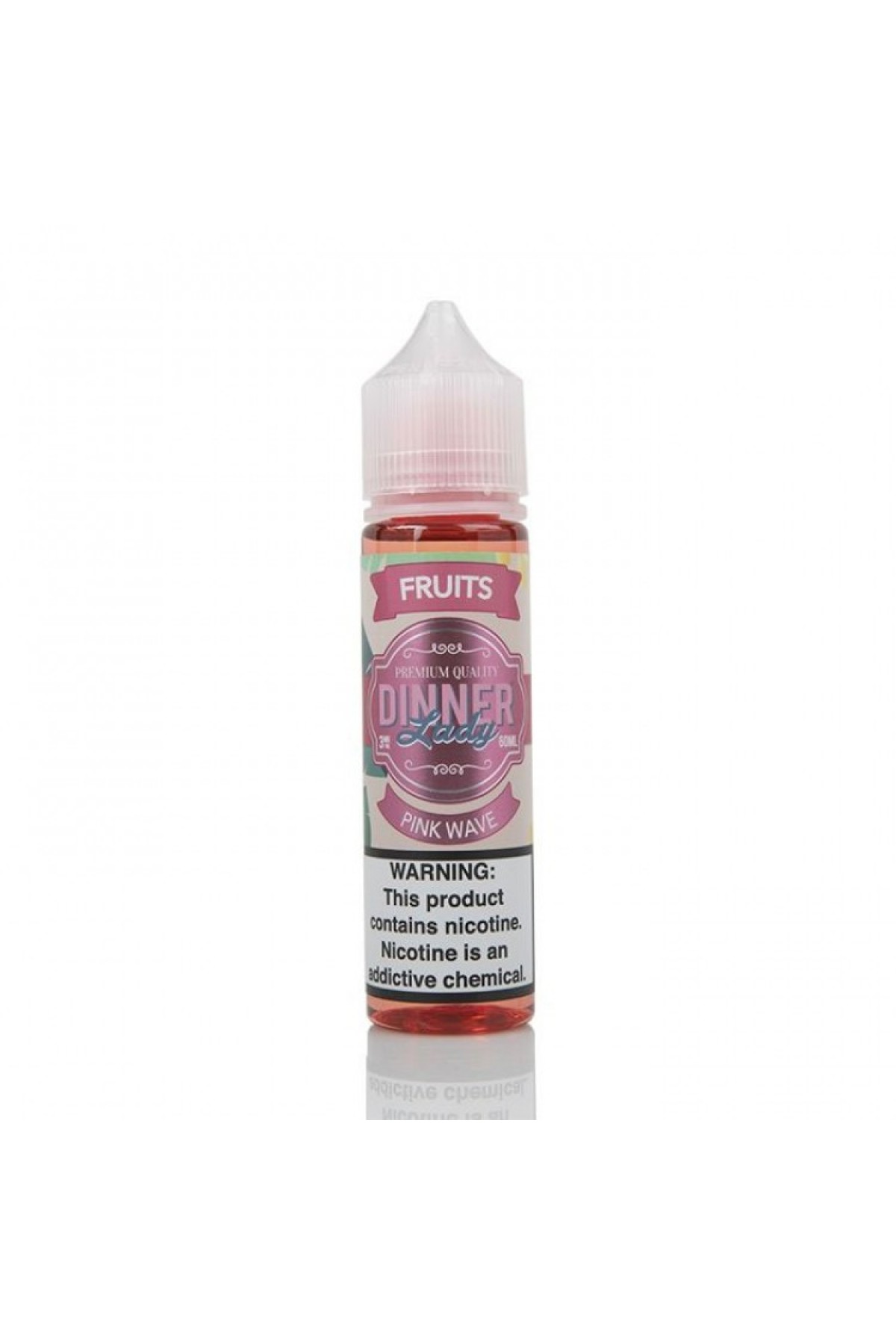 Dinner Lady Pink Wave Premium Likit 60ML (Hindistan Cevizi, Çilek)