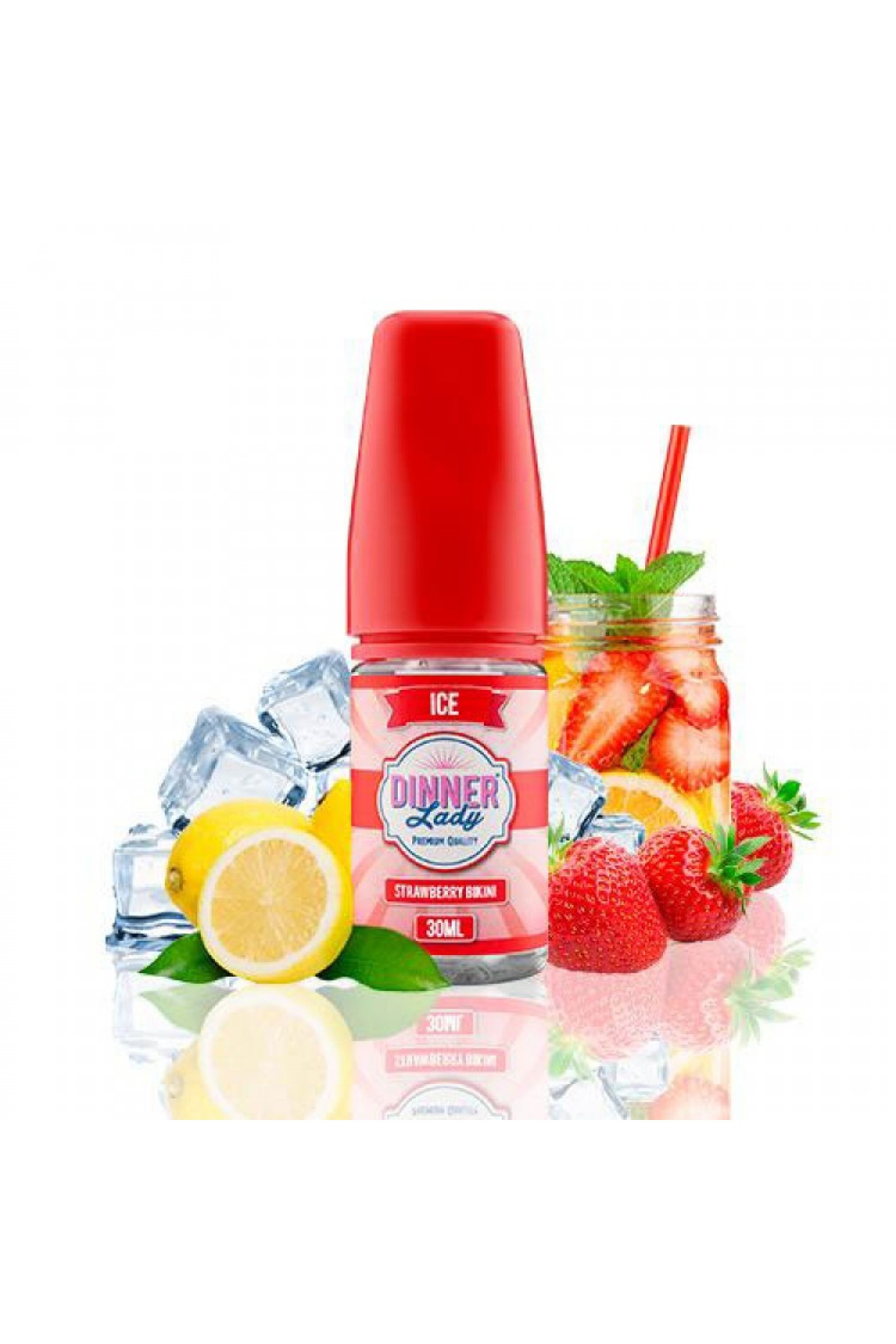 Dinner Lady Strawberry Bikini Salt Likit (30ML) (Çilek, Limon)