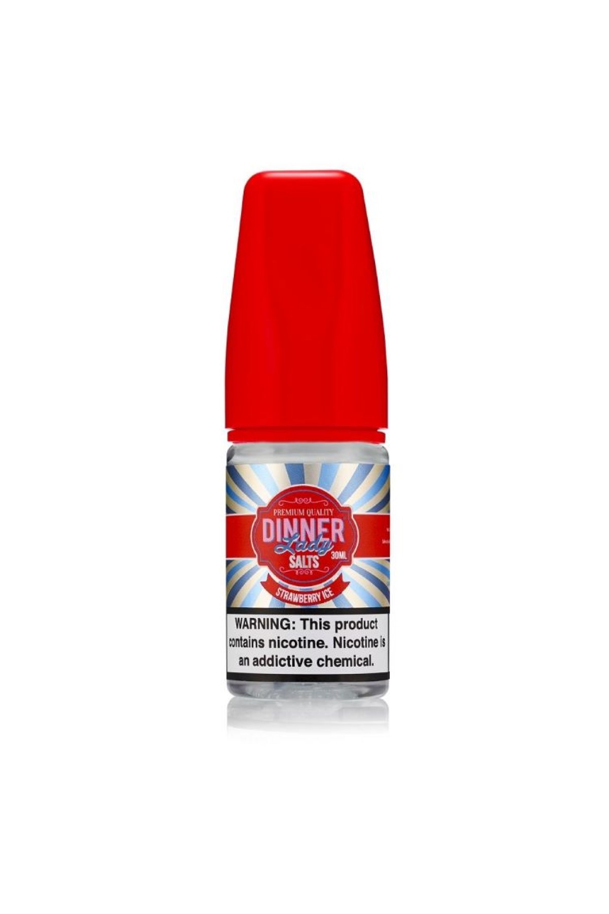Dinner Lady Strawberry Ice Salt Likit 30ML (Çilek, Mentol)