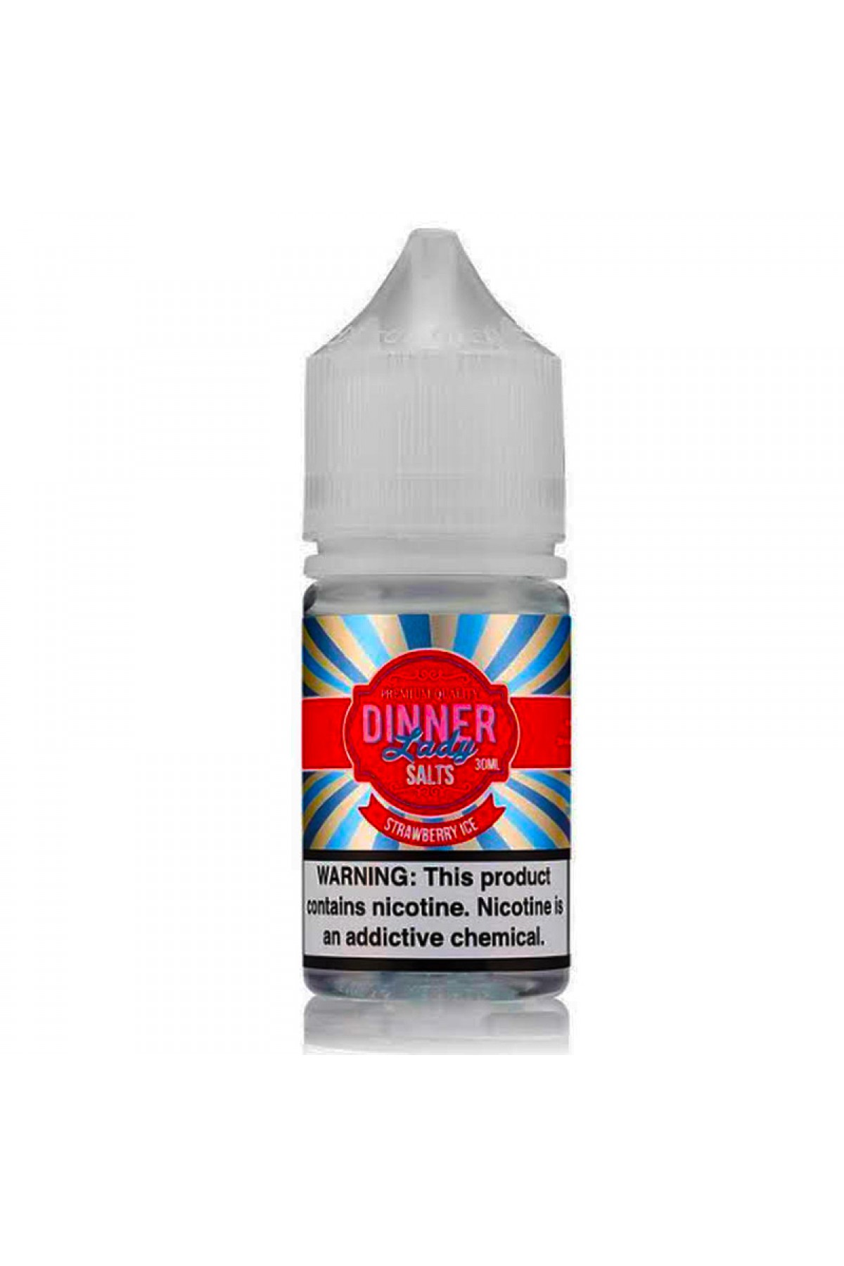 Dinner Lady Strawberry Ice Salt Likit 30ML (Çilek, Mentol)