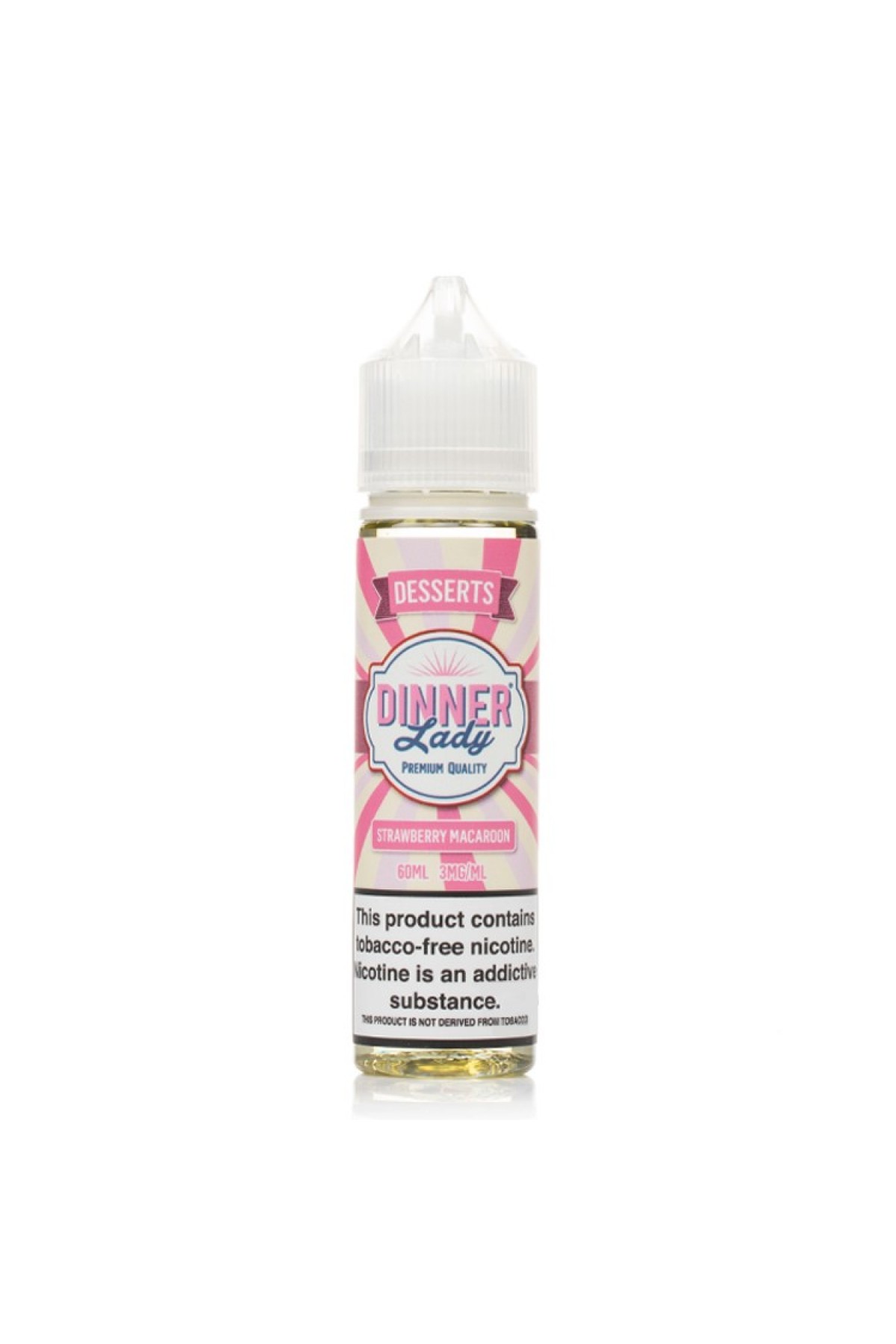 Dinner Lady Strawberry Macaroon Premium Likit (60 ML) Dinner Lady Strawberry Macaroon Premium Likit (60 ML)