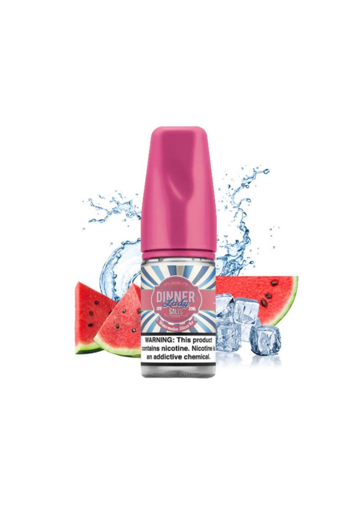 Dinner Lady Watermelon Slice Ice Salt Likit 30ML (Karpuz) Dinner Lady Watermelon Slice Ice Salt Likit 30ML (Karpuz)