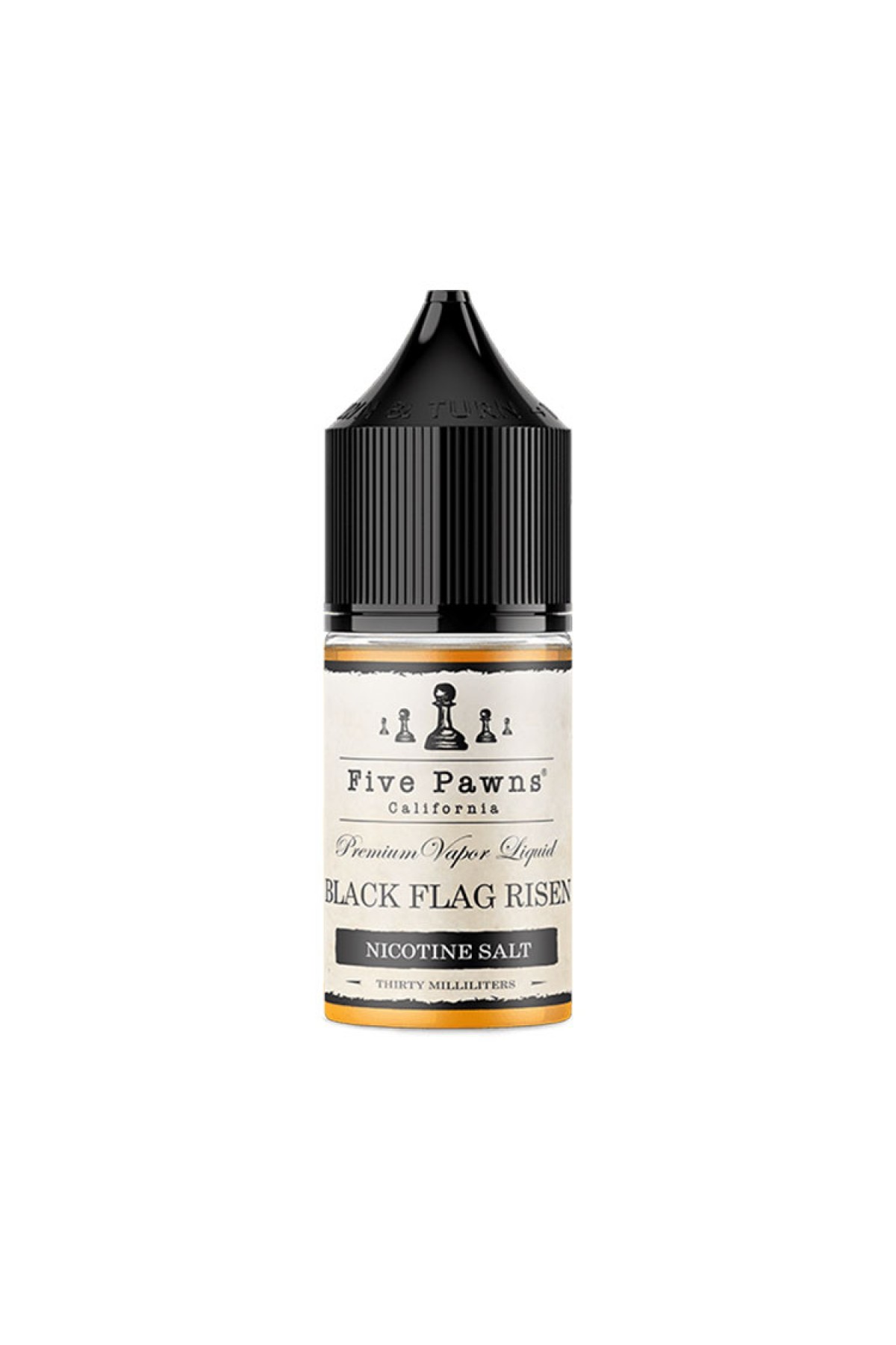 Five Pawns Black Flag Risen Salt Likit 30ML (Cappuccino)