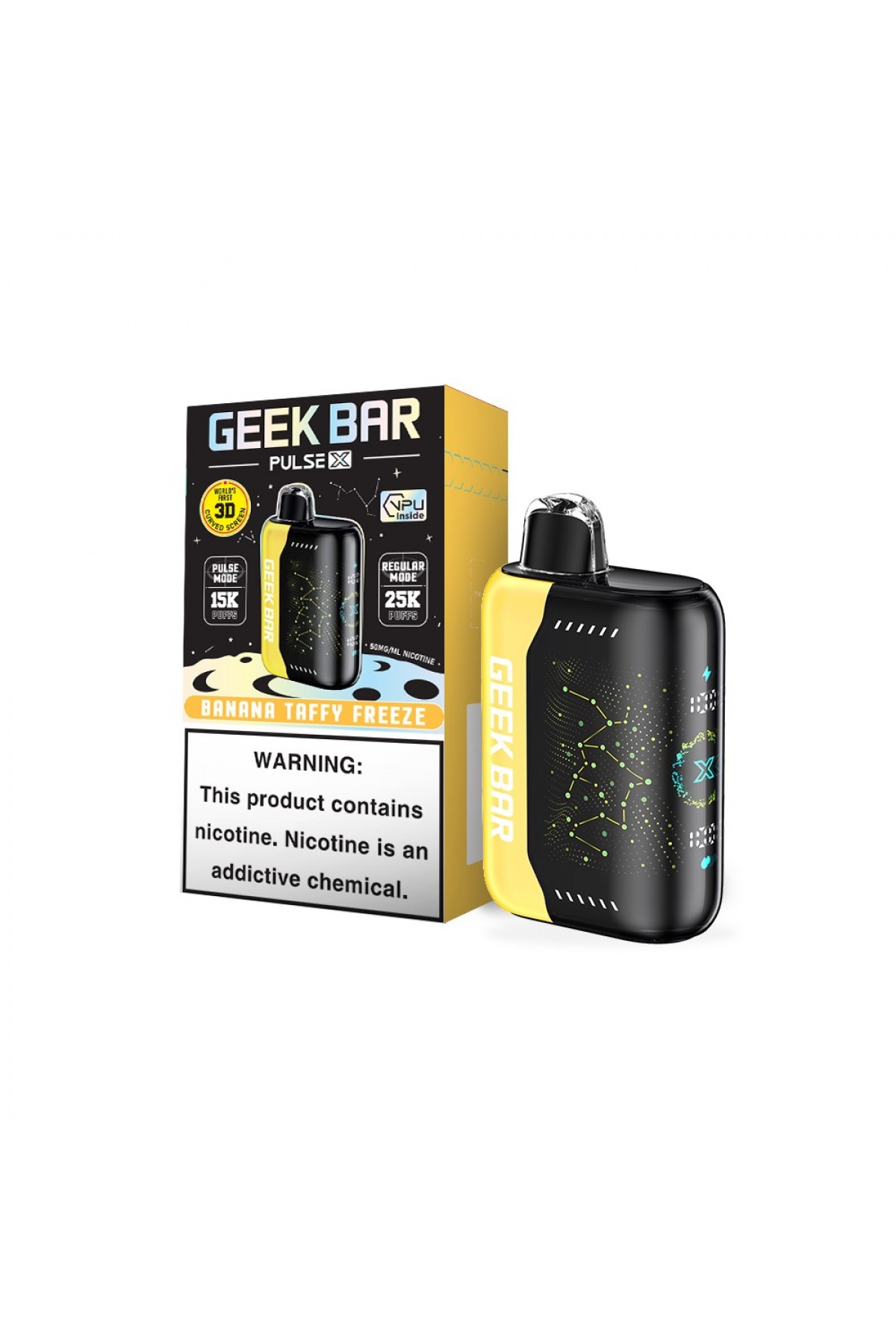 GeekBar Banana Taffy Freeze - Pulse X 25000 GeekBar Banana Taffy Freeze - Pulse X 25000