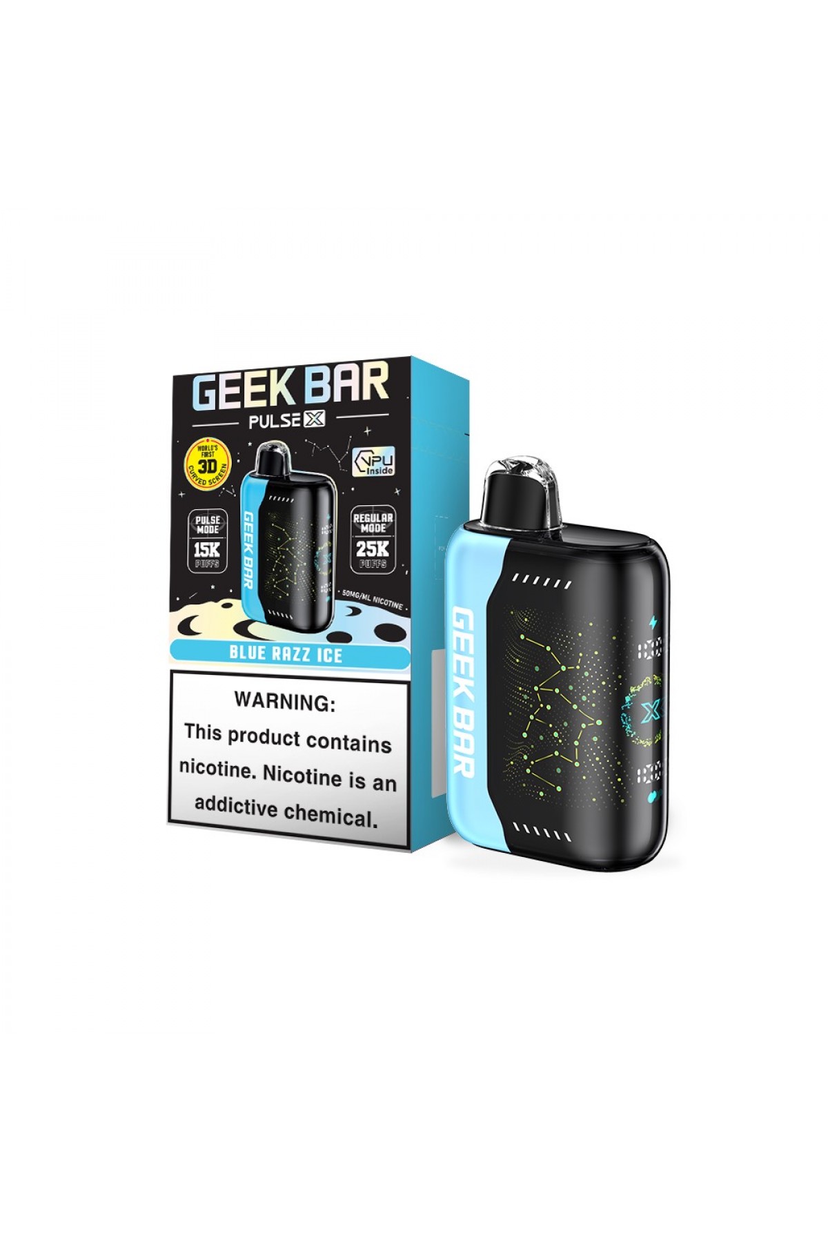 GeekBar Blue Razz Ice - Pulse X 25000 GeekBar Blue Razz Ice - Pulse X 25000