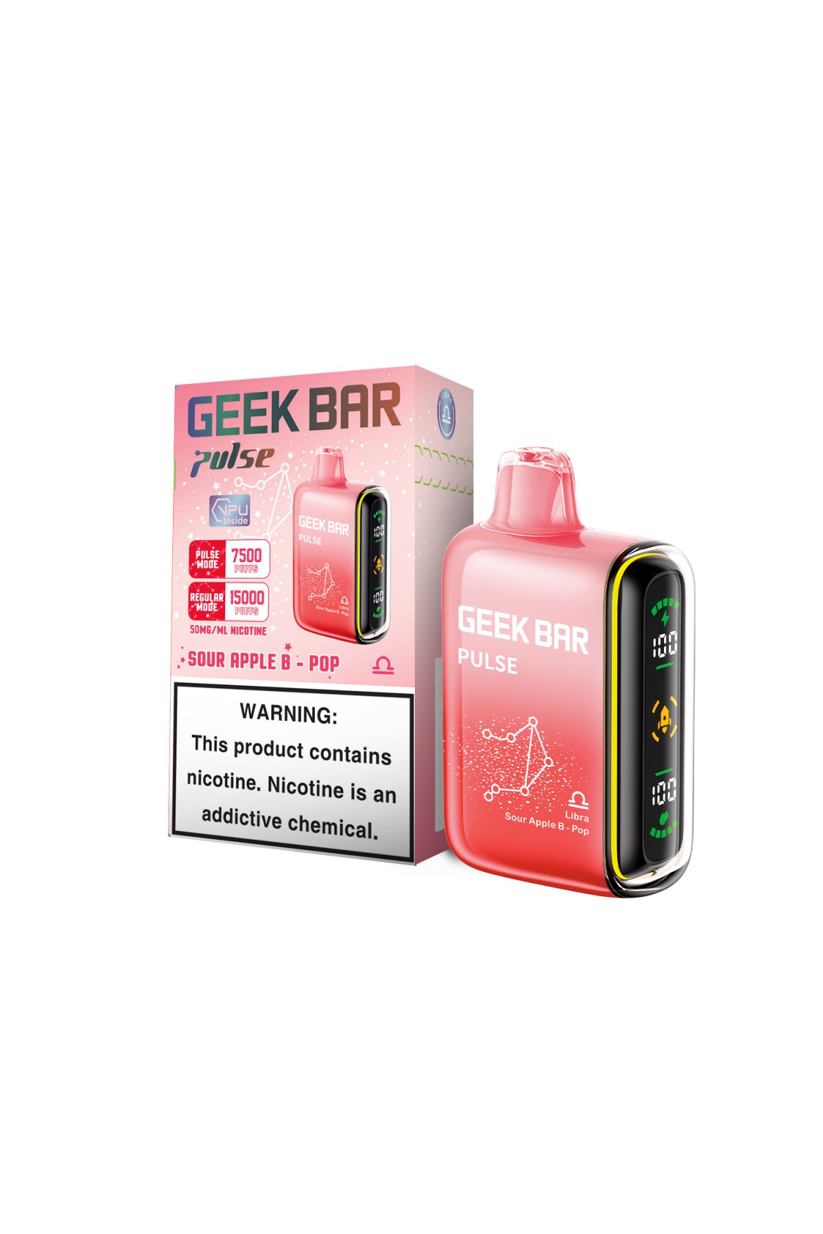 GeekBar Sour Apple B-PoP Pulse 15000 GeekBar Sour Apple B-PoP Pulse 15000