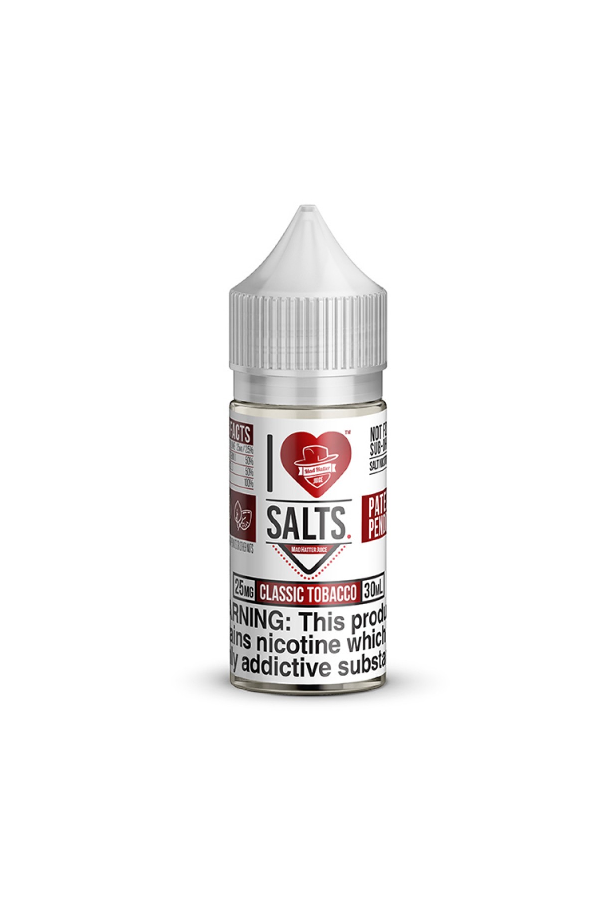 I Love Salts Classic Tobacco Salt Likit 30ML (Klasik Tütün)