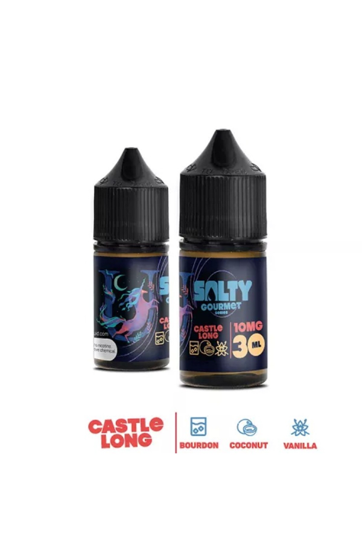 Salty - Castle Long Salt 30ML (Bourbon, Vanilya, Hindistan Cevizi) Salty - Castle Long Salt 30ML (Bourbon, Vanilya, Hindistan Cevizi)