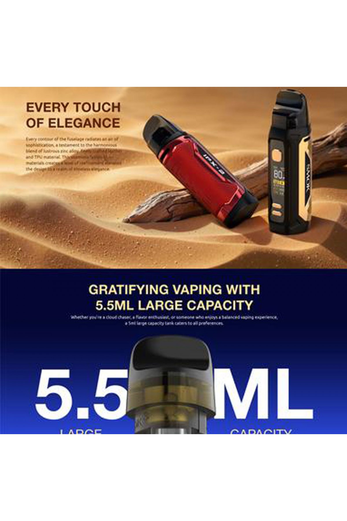 Smok IPX 2 80W Pod Mod Kit 5-80W Smok IPX 2 80W Pod Mod Kit 5-80W