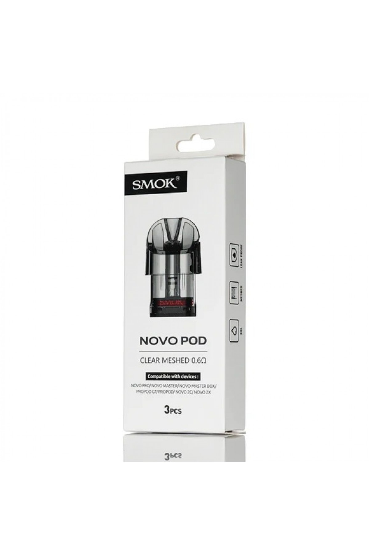 Smok Novo Pod Clear - Novo Yedek Kartuş 3ML (3 Adet)