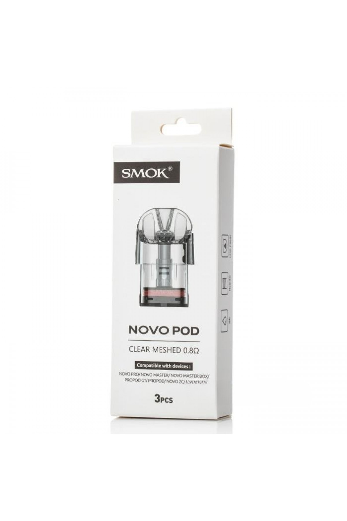 Smok Novo Pod Clear - Novo Yedek Kartuş 3ML (3 Adet)