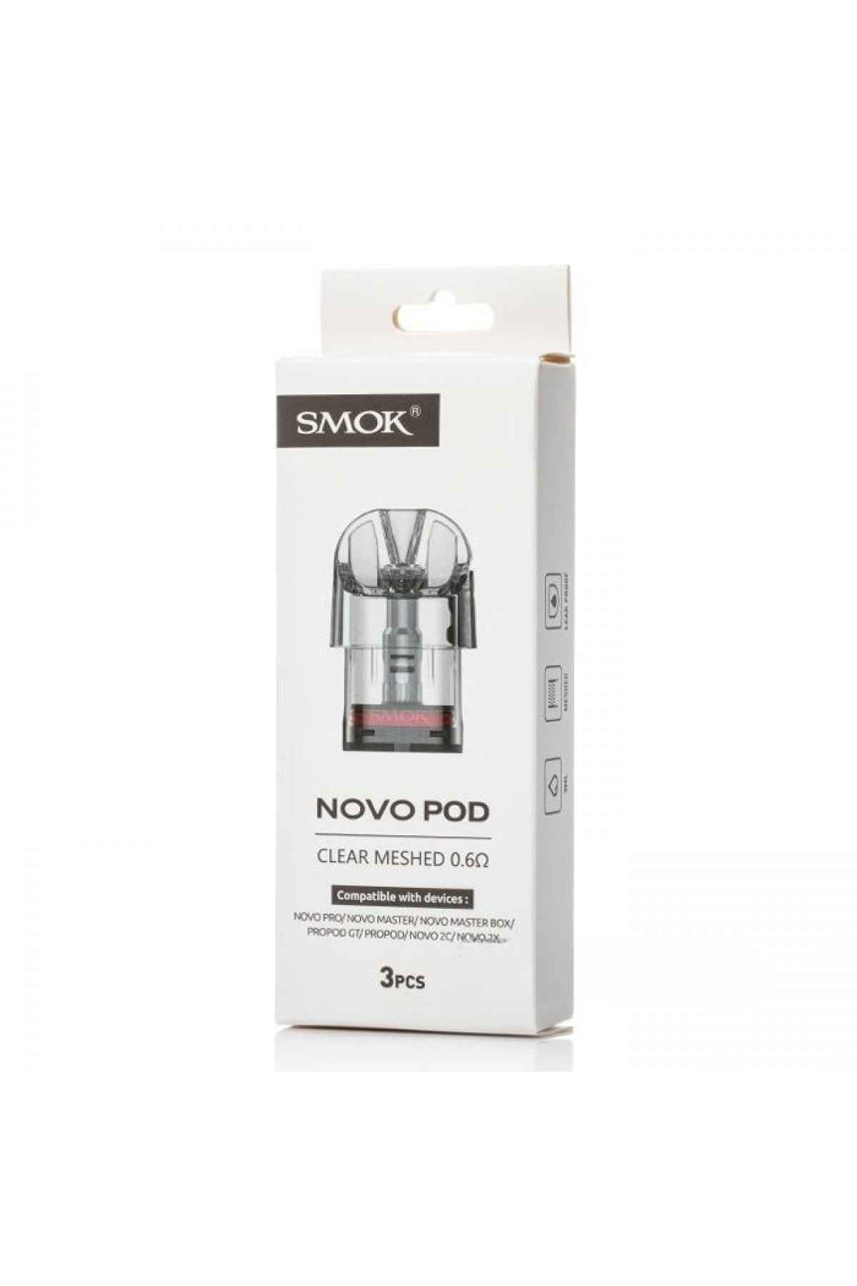 Smok Novo Pod Clear - Novo Yedek Kartuş 3ML (3 Adet)