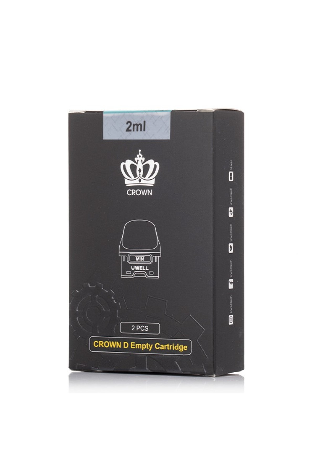 Uwell Crown D Pod Yedek Kartuş 2mL (2 Adet) Uwell Crown D Pod Yedek Kartuş 2mL (2 Adet)