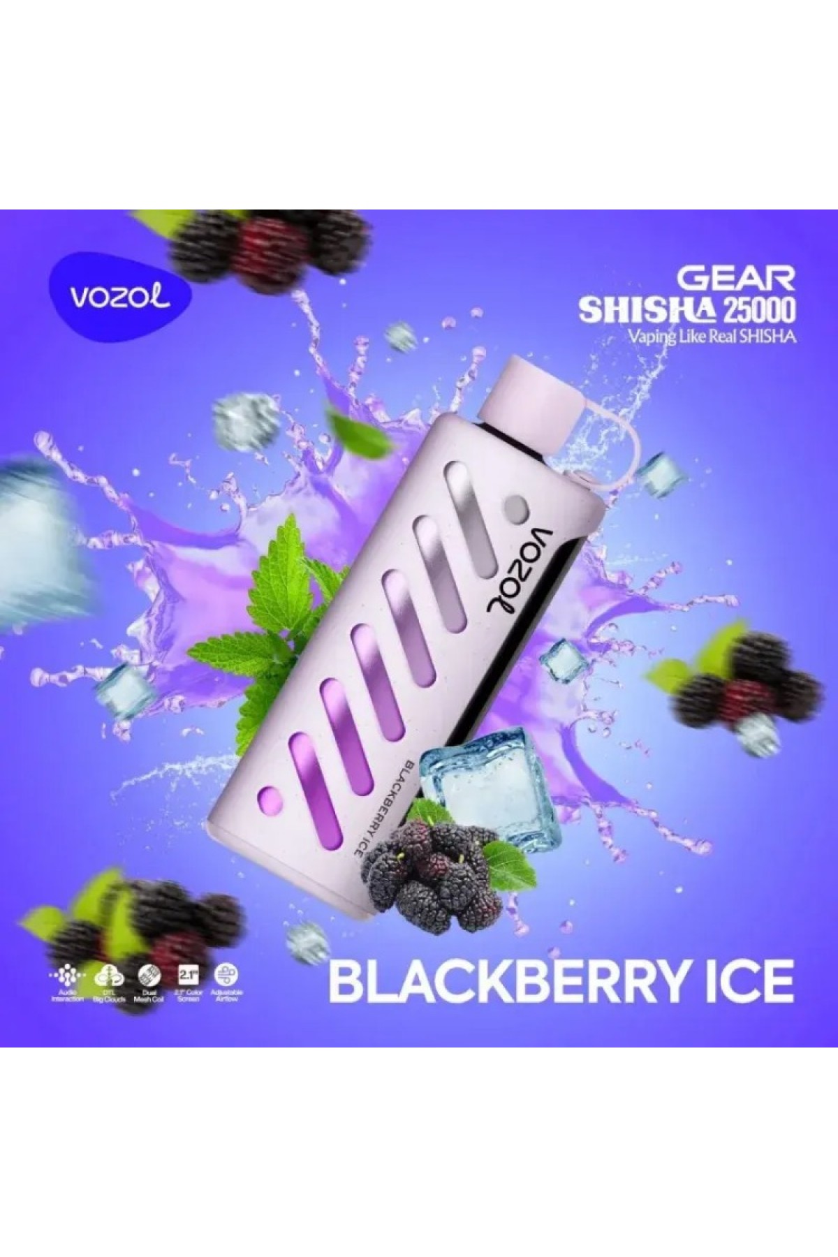 VOZOL GEAR 25000 - Blackberry Ice VOZOL GEAR 25000 - Blackberry Ice