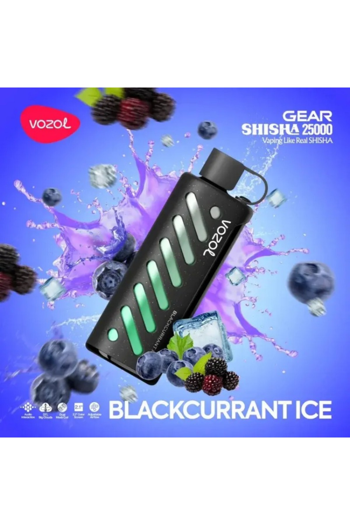 VOZOL GEAR 25000 - Blackcurrant Ice
