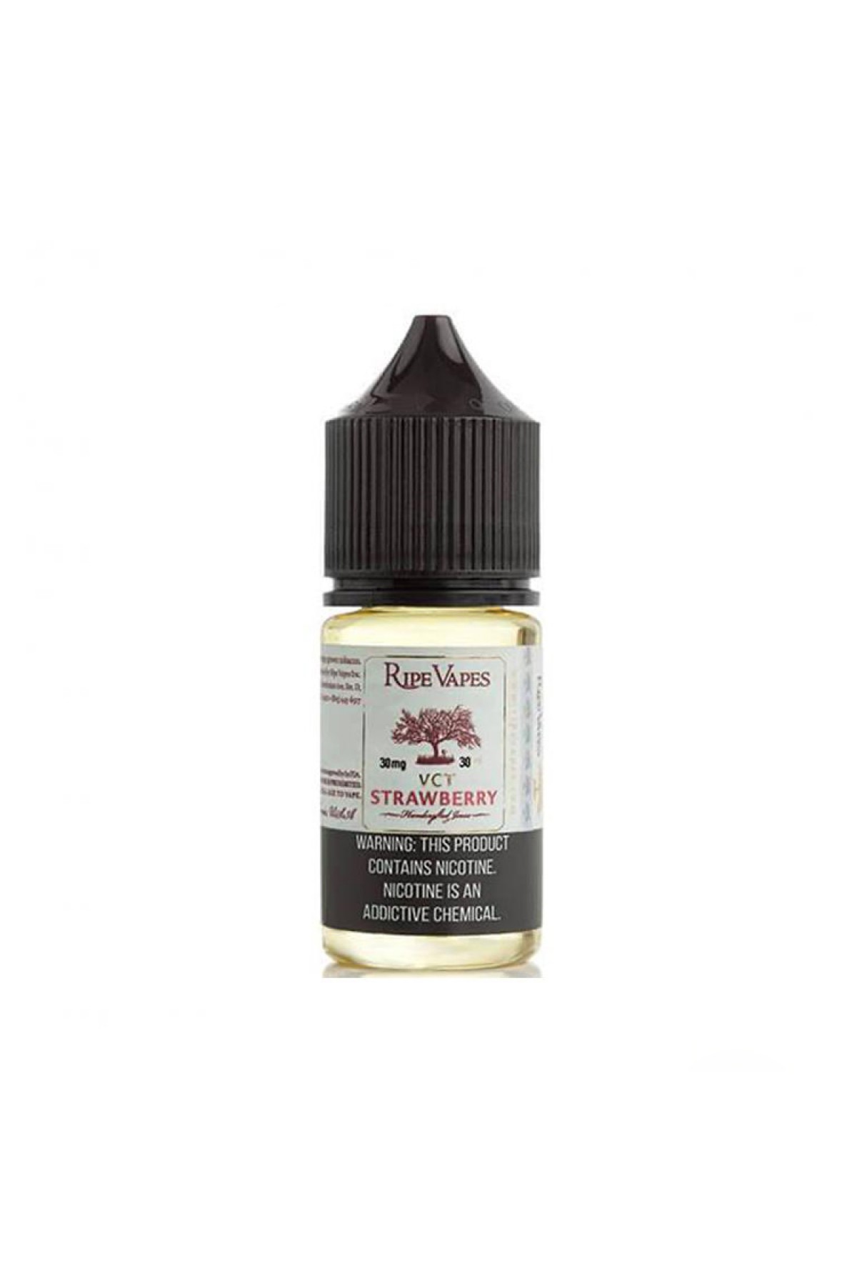 Ripe Vapes VCT Strawberry Salt Likit 30ML (Çilek, Tütün, Muhallebi)