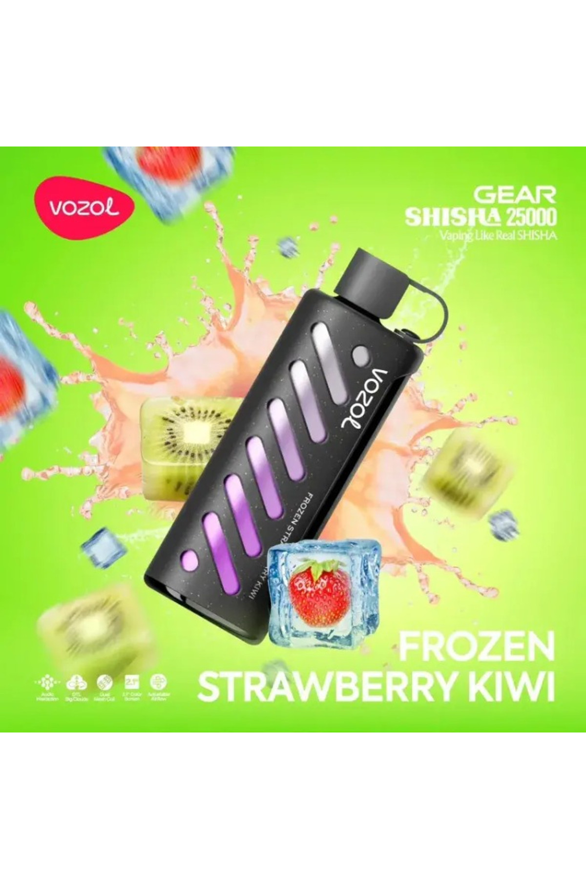 VOZOL GEAR 25000 Frozen Strawberry Kiwi