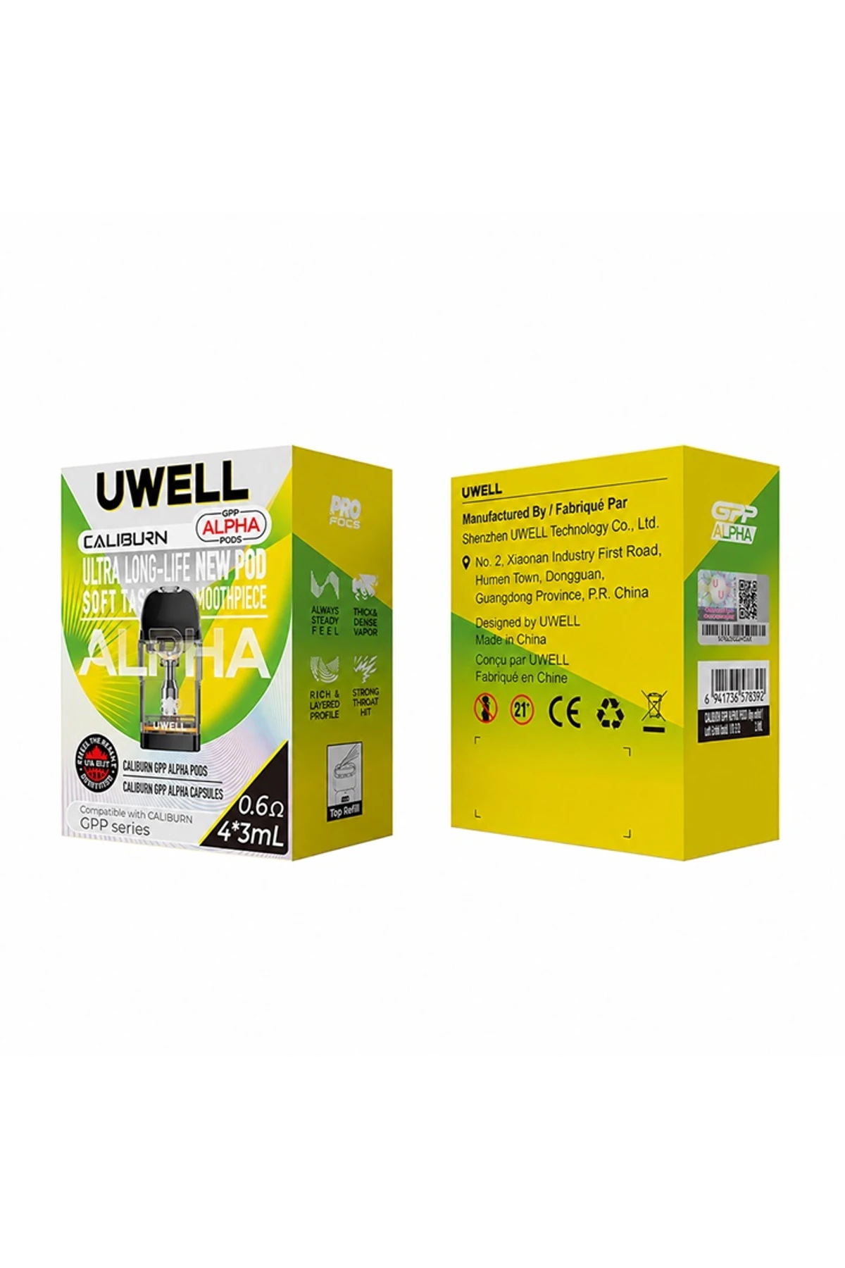 Uwell Caliburn GPP Alpha Yedek Pod 3ML