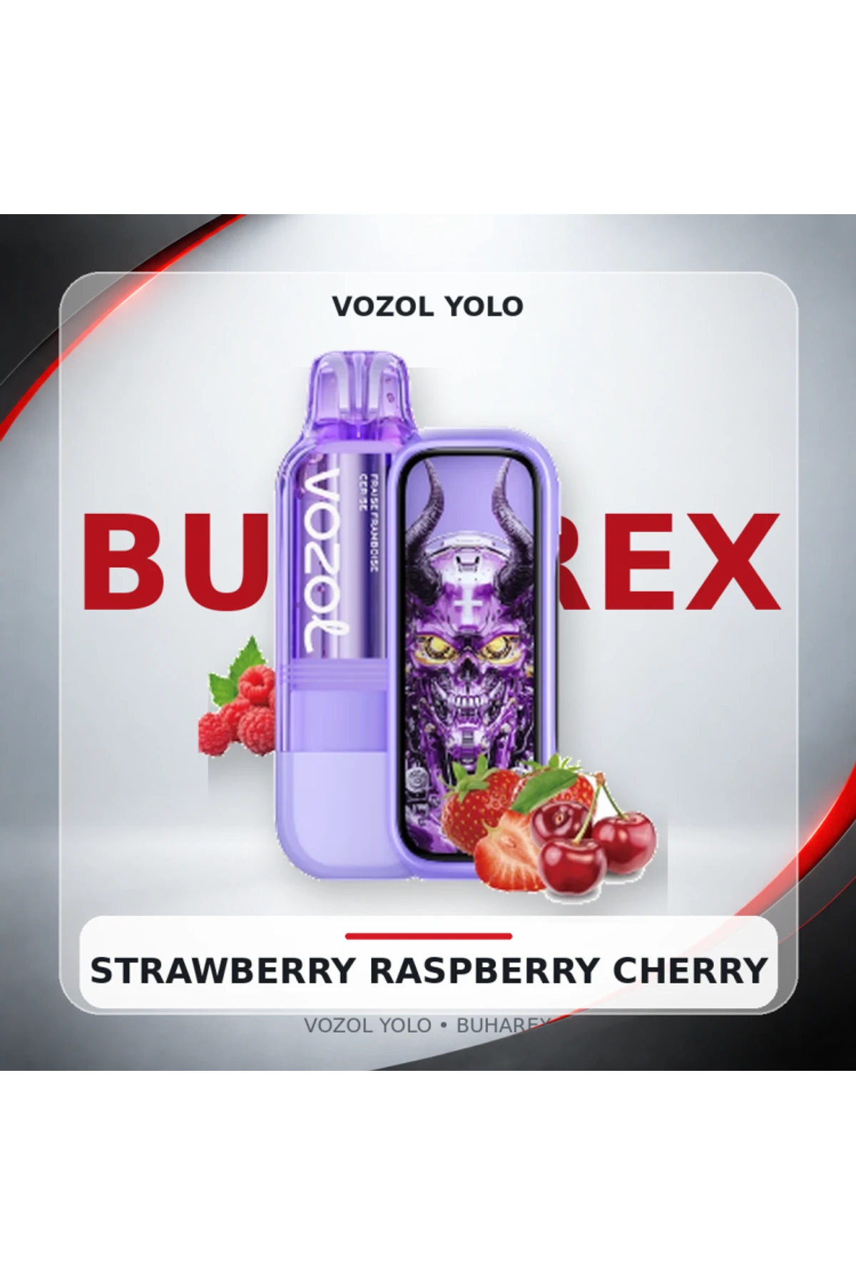 Vozol Yolo 40000 Strawberry Raspberry Cherry