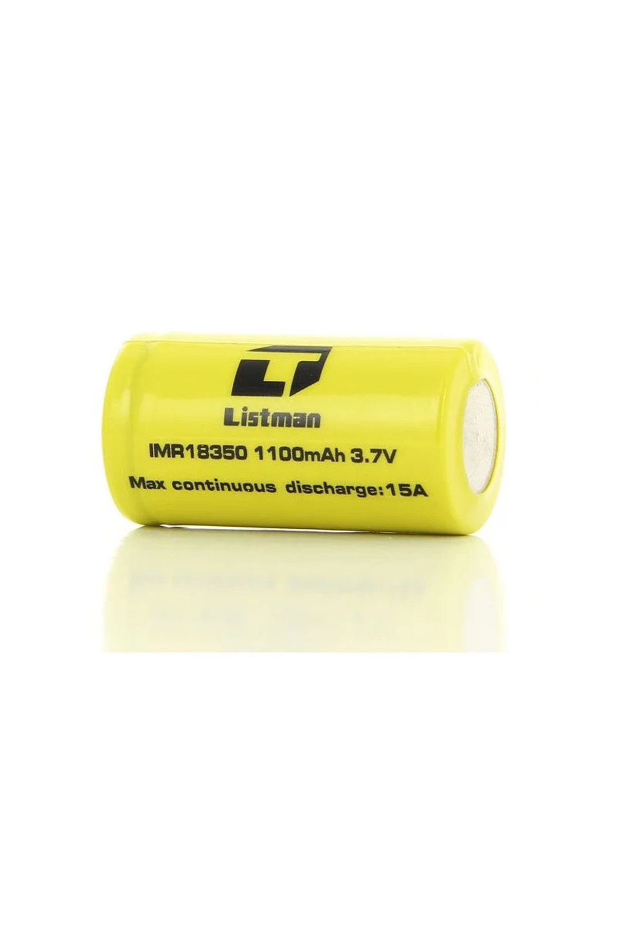 Accu Listman IMR 9-15A 3.7V 18350 Şarjlı Pil