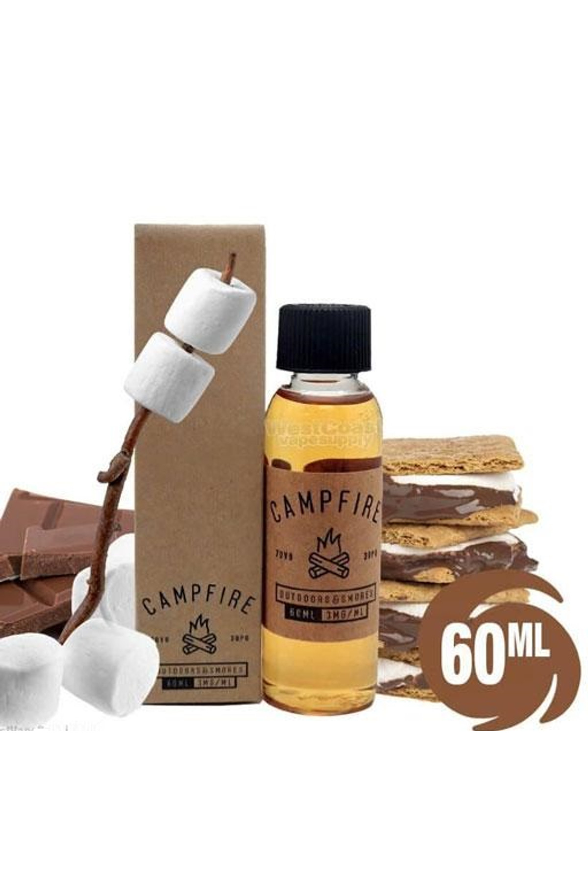 Charlie's Chalk Dust - Campfire Premium Elektronik Sigara Likiti (60 ML)