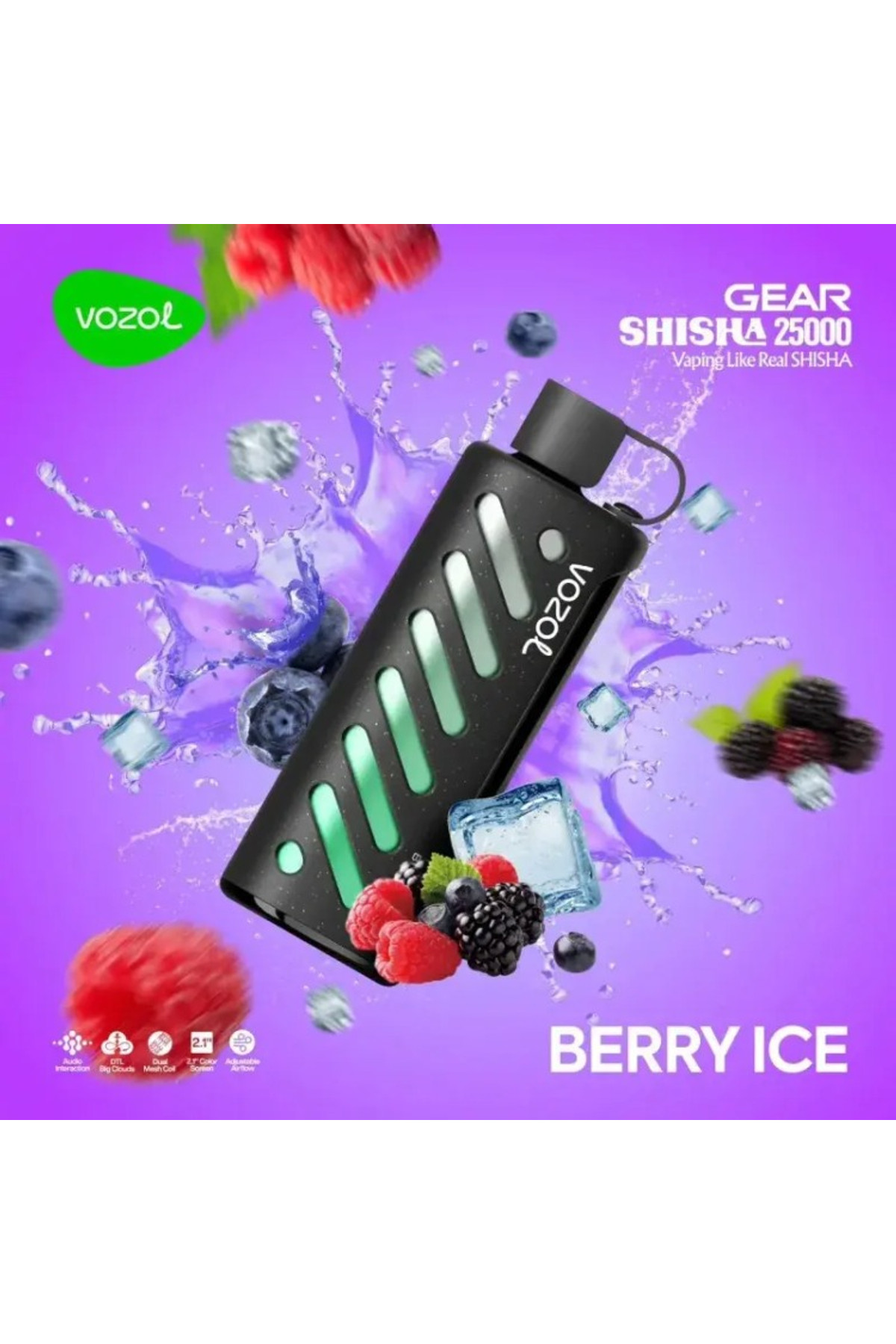 VOZOL GEAR 25000 Berry Ice