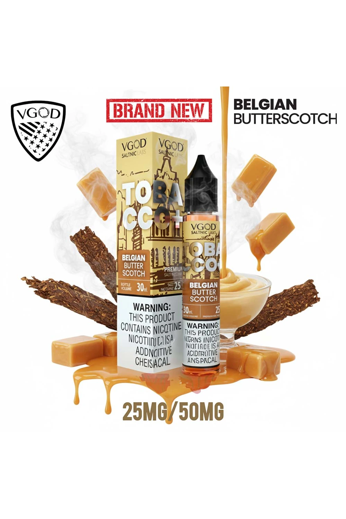 VGOD SaltNic - Belgian Butterscotch Tobacco (30ML)